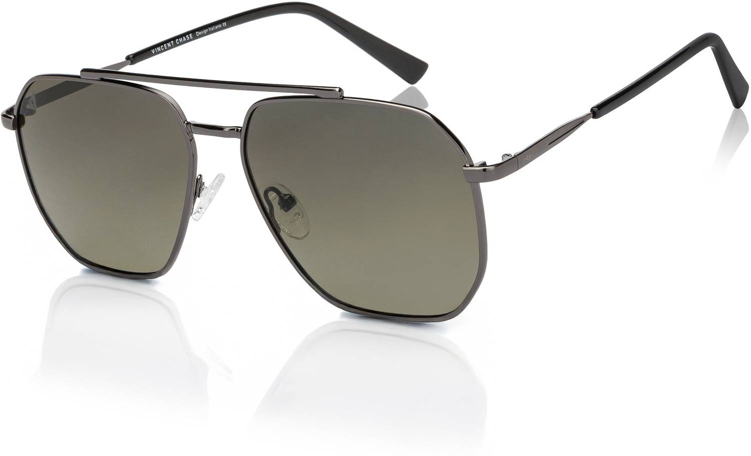 Buy VINCENT CHASE by Lenskart Rectangular Sunglasses Green For Men