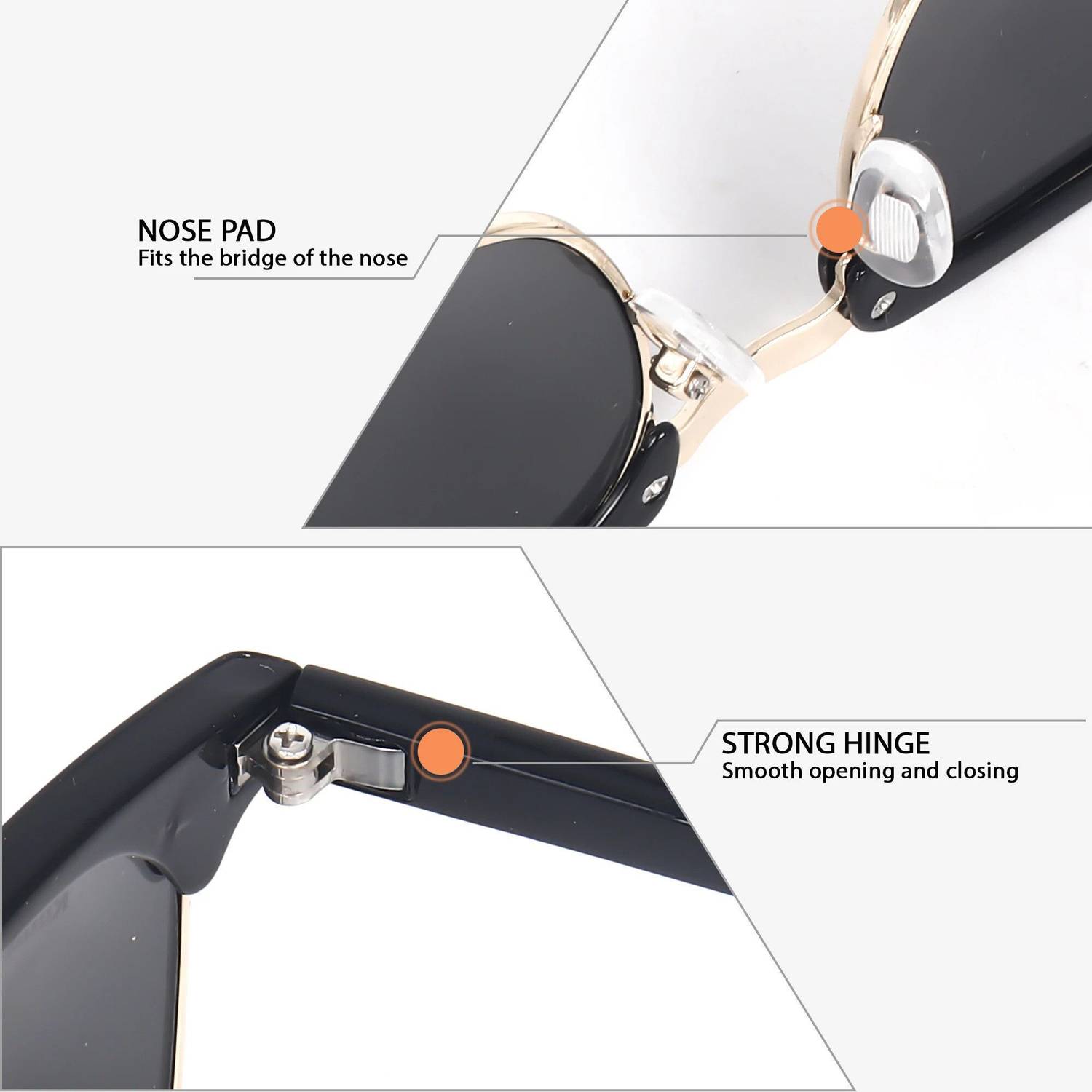 ROADWAY Clubmaster Sunglasses - Image 3