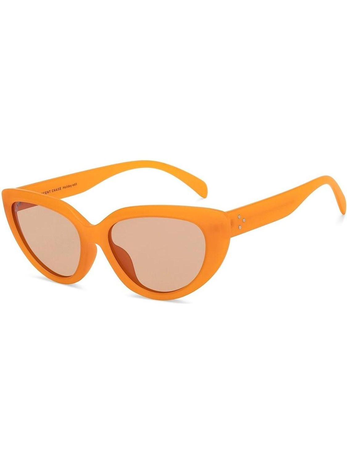 Image of VINCENT CHASE by Lenskart Gradient, Polarized Cat-eye Sunglasses (53) (For Women, Grey)