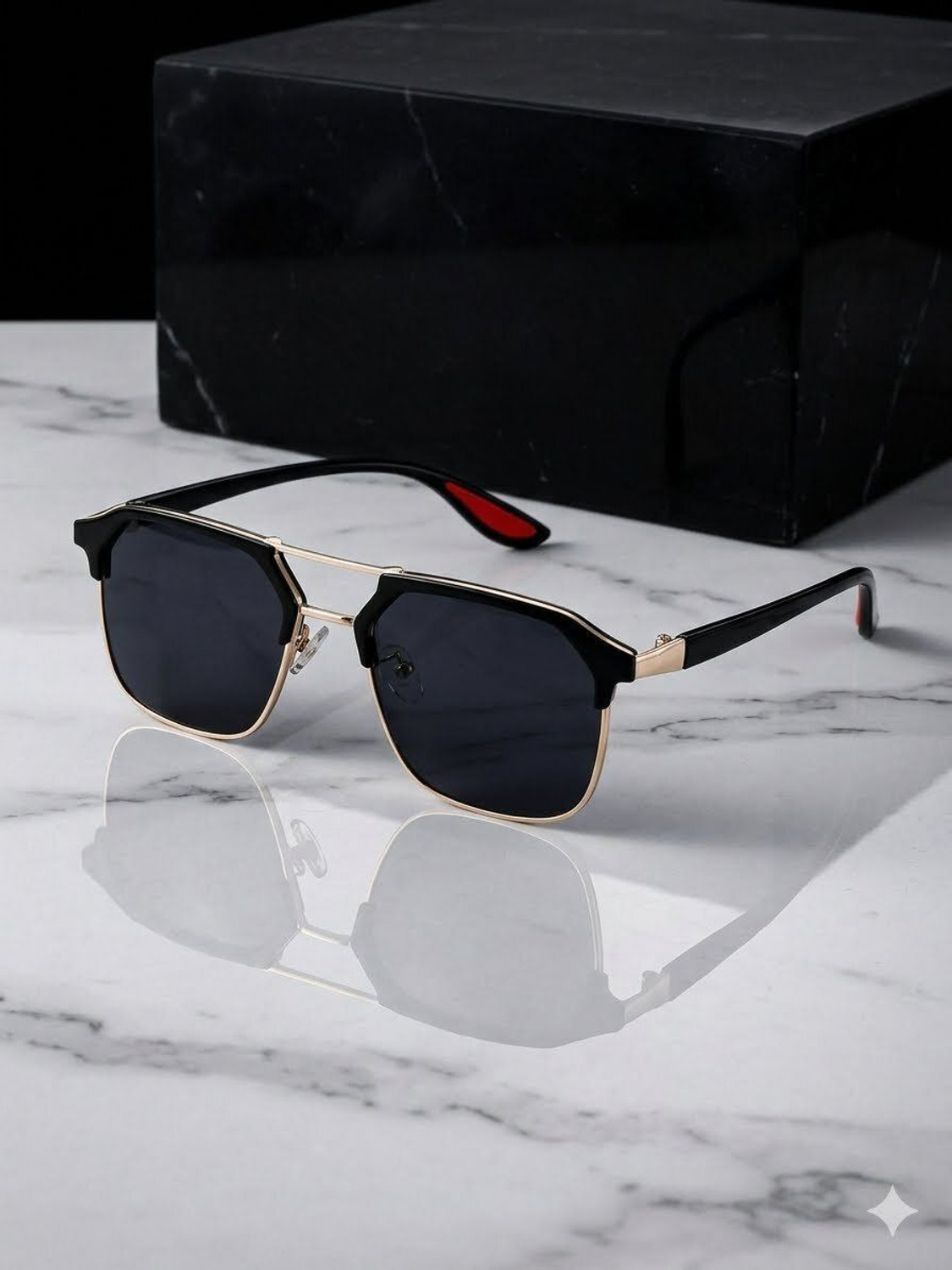 Image of Vizor Rectangular Sunglasses