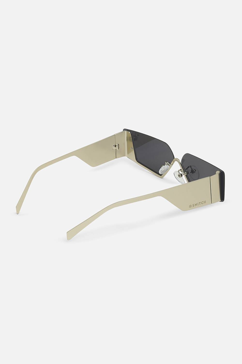 Snitch Rectangular Black Sunglasses - Image 3