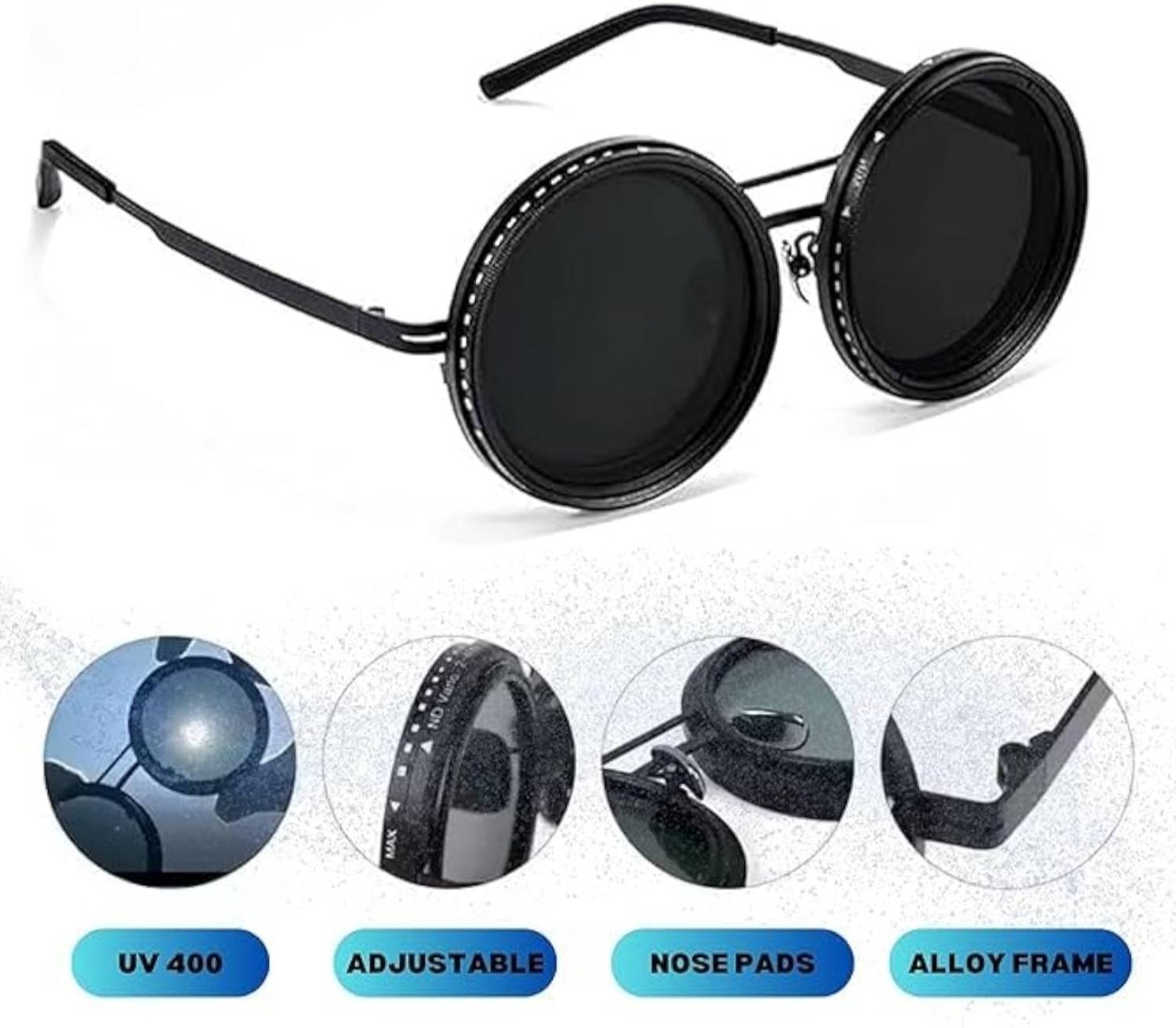 ALFATOORE Round Sunglasses - Image 2