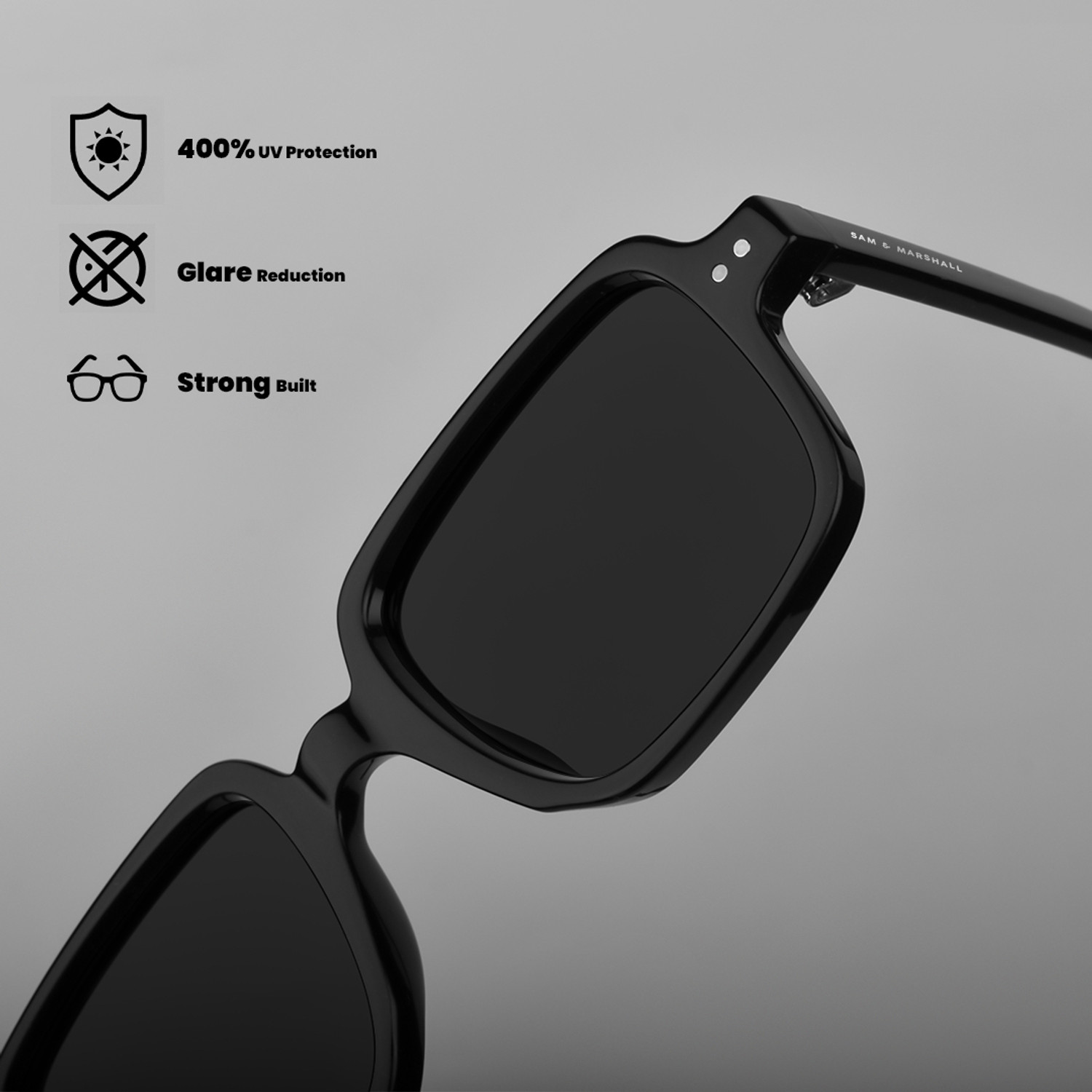 Image of SAM AND MARSHALL Rectangular Sunglasses