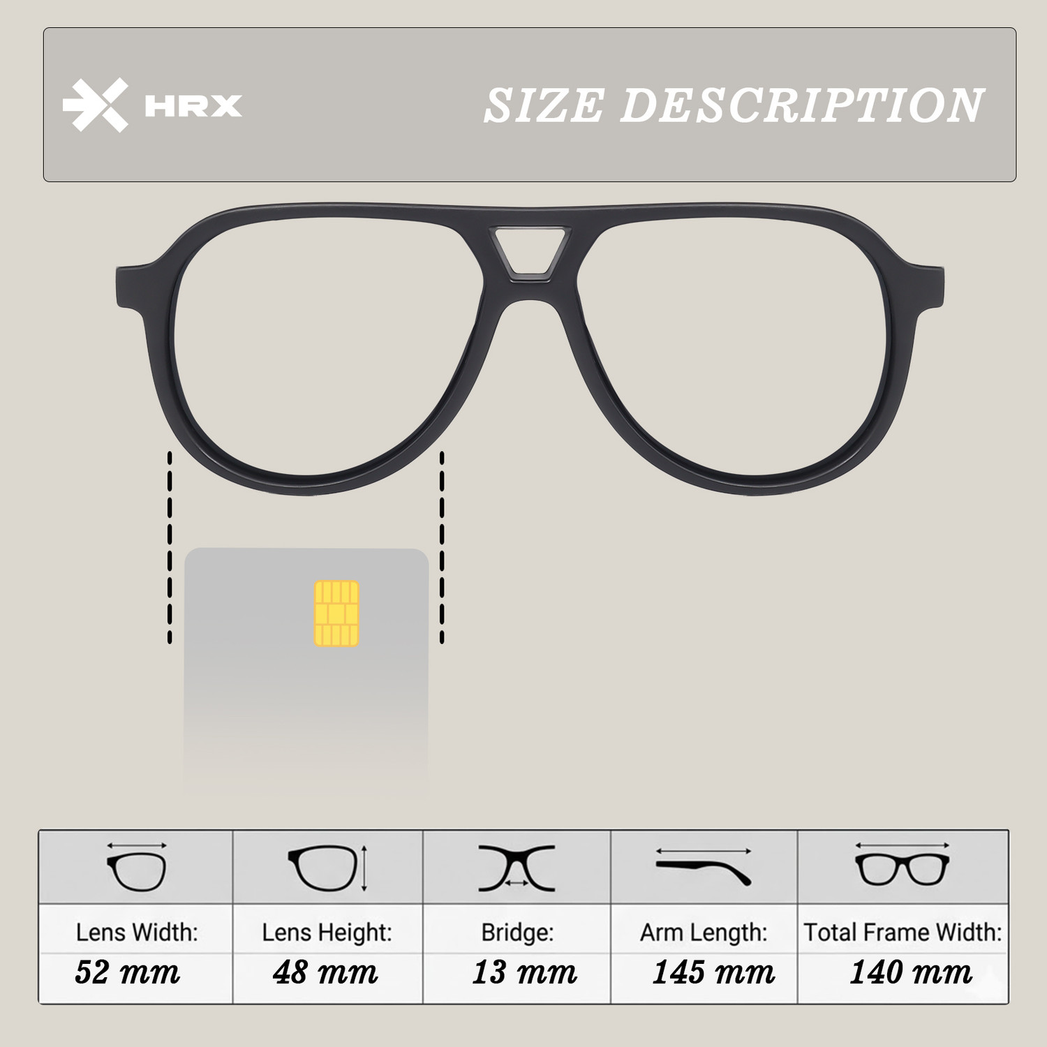 Image of HRX by Hrithik Roshan Aviator Sunglasses