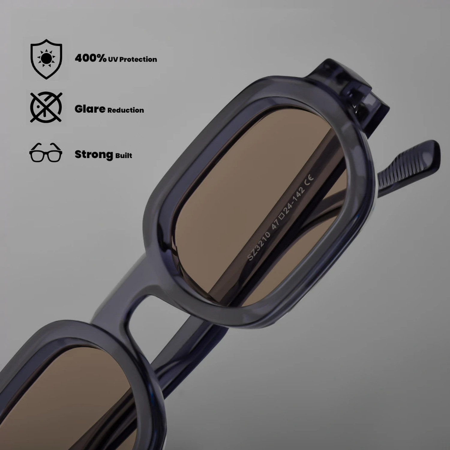 Image of SAM AND MARSHALL Retro Square Sunglasses