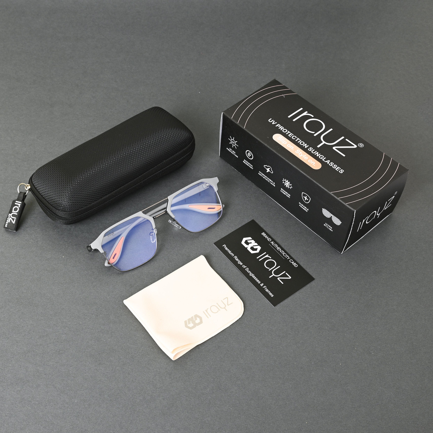 Image of Irayz Retro Square Sunglasses