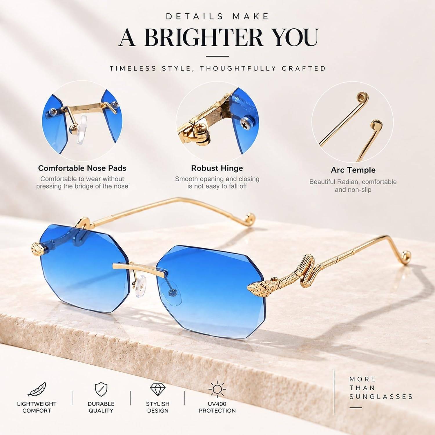 eyedens Rectangular Sunglasses - Image 3