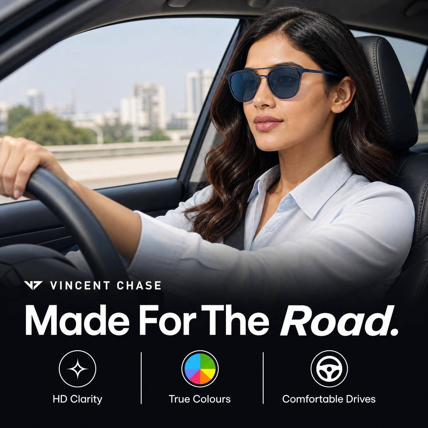 VINCENT CHASE Clubmaster Sunglasses - Image 5