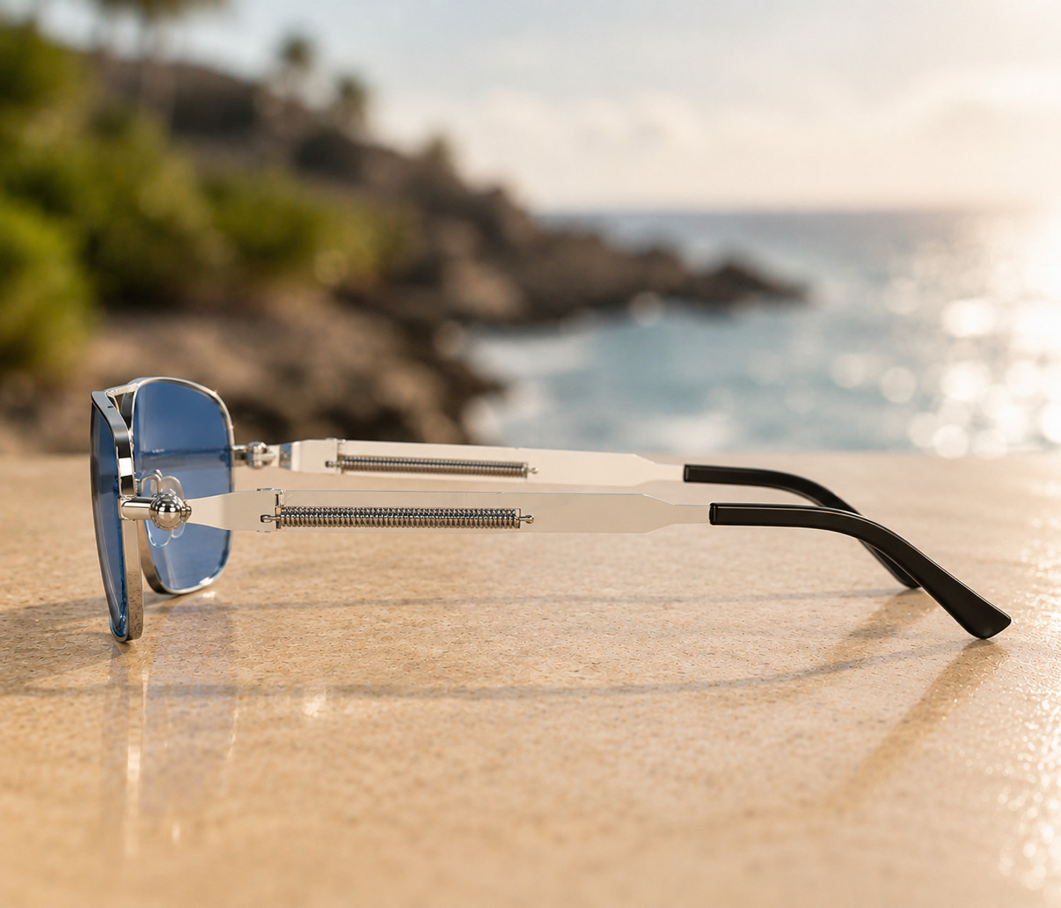 Image of YOUTH CLUB Retro Square, Wrap-around Sunglasses