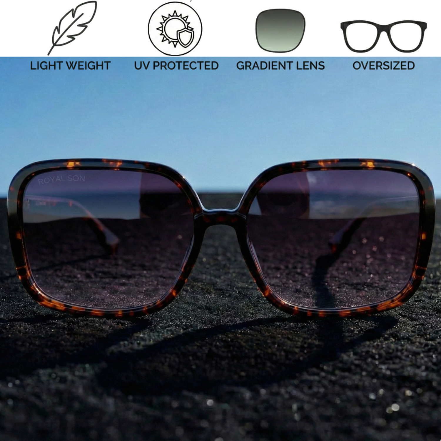 Image of ROYAL SON Over-sized Sunglasses