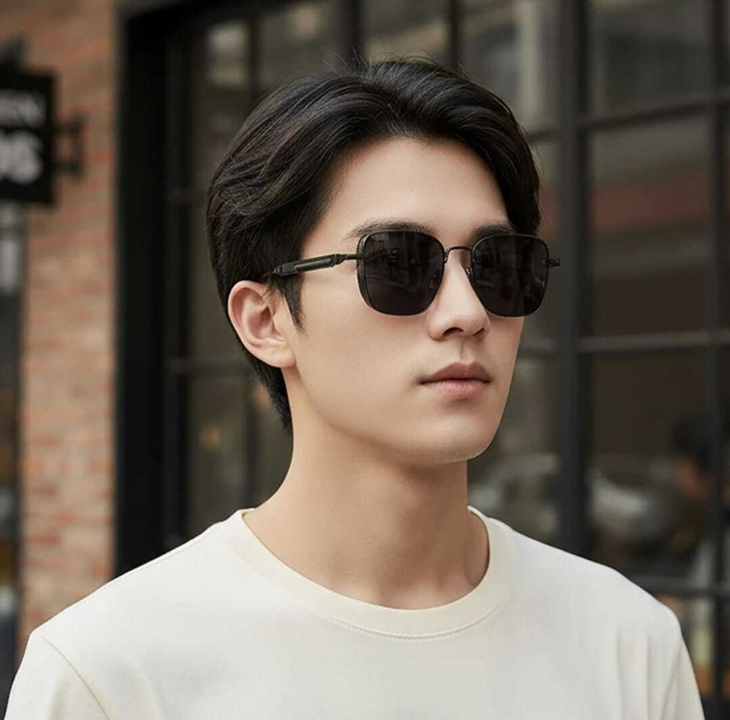 Image of YOUTH CLUB Retro Square, Wrap-around Sunglasses