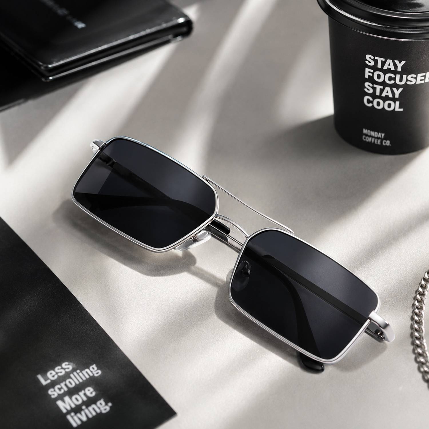 hayden haiza Retro Square Sunglasses - Image 5