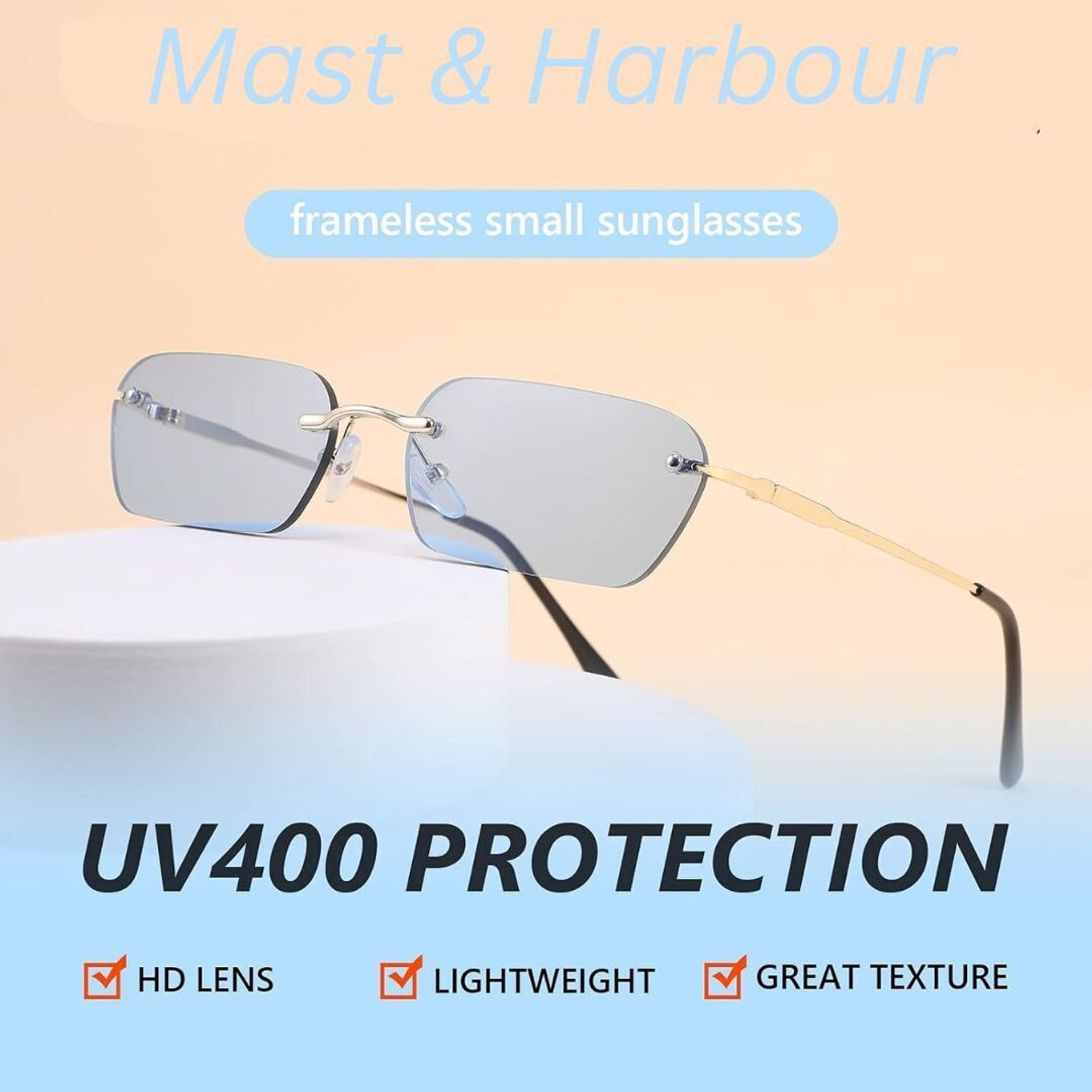 Image of Mast & Harbour Rectangular Sunglasses