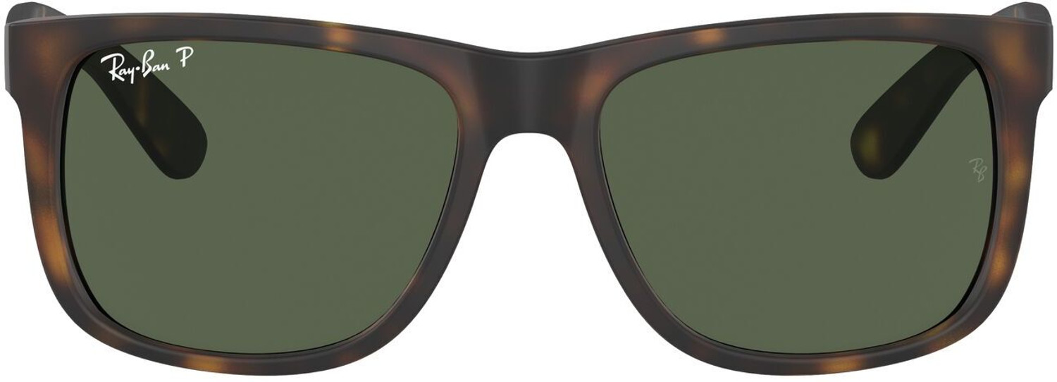 Image of Ray-Ban Polarized Retro Square Sunglasses (55) (For Men, Green)