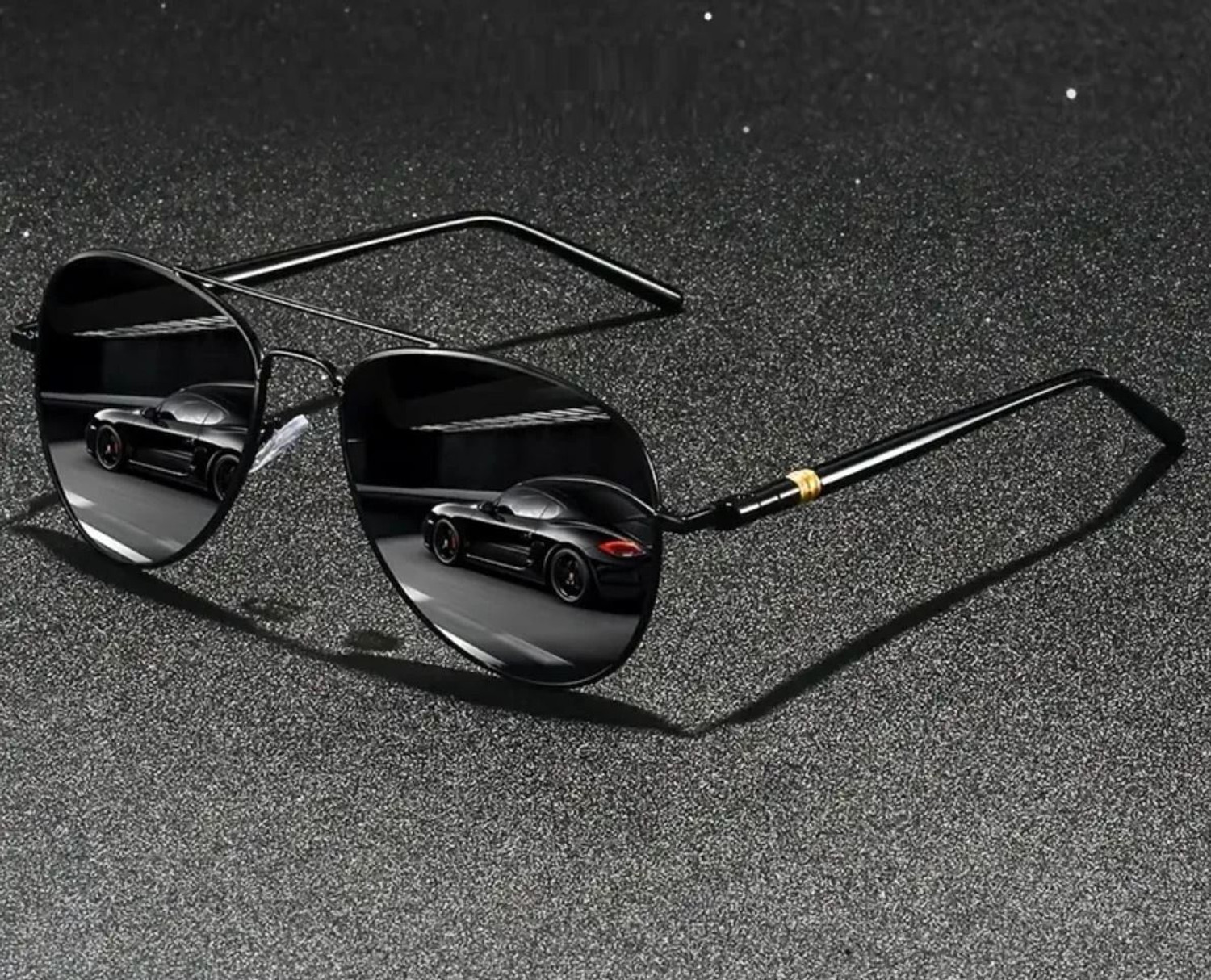 Image of BLACK BURG Aviator Sunglasses
