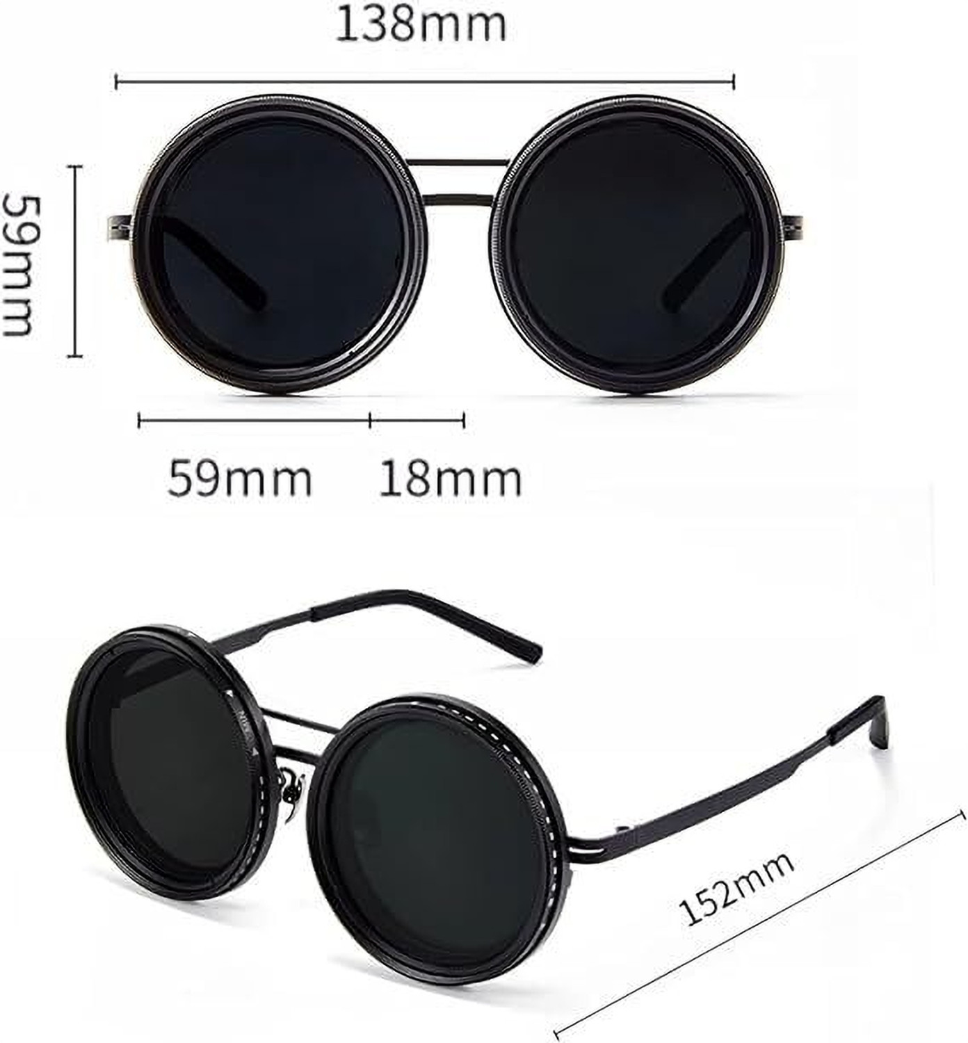 Image of Abhsant Round Sunglasses