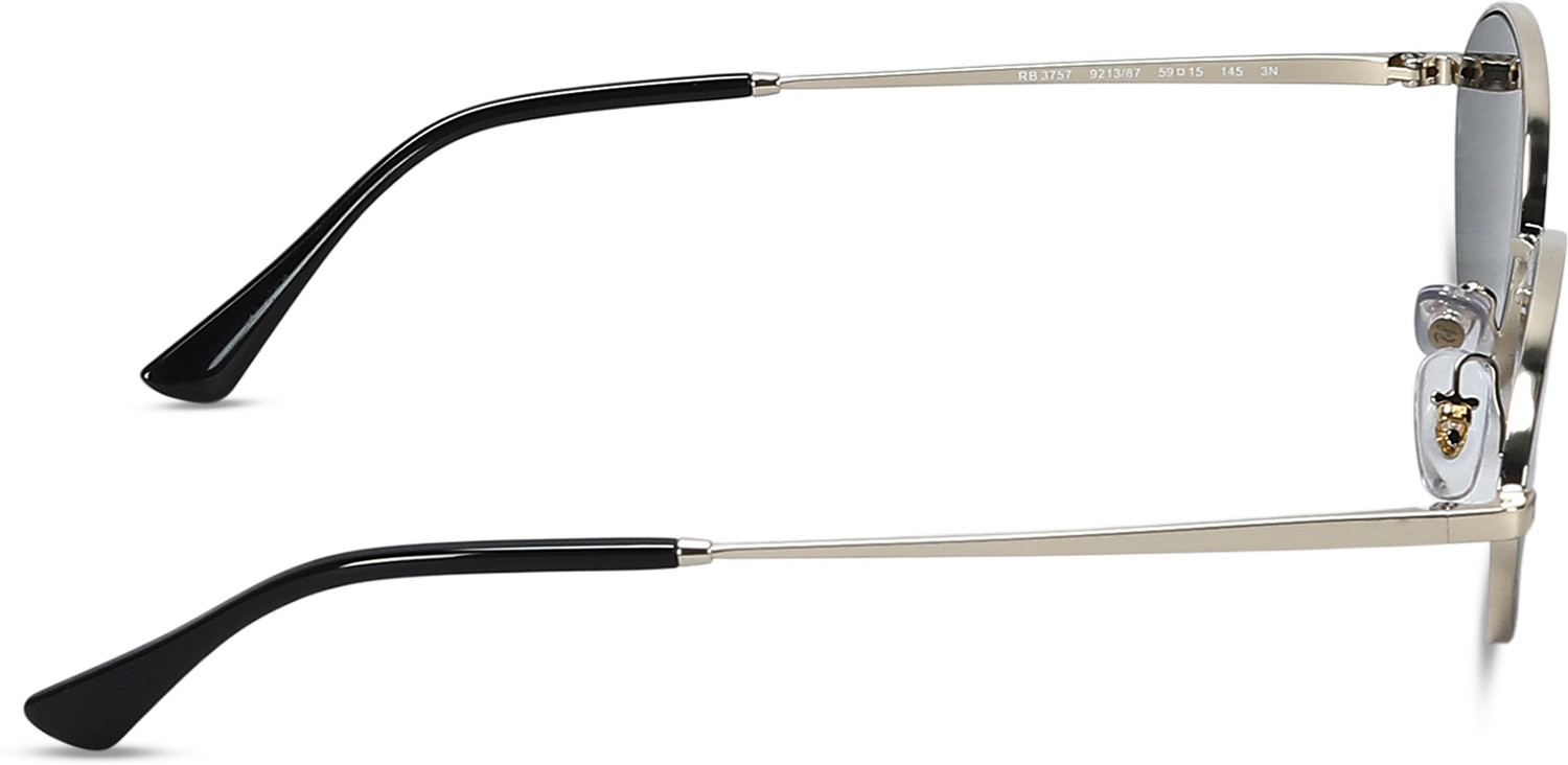 Image of Ray-Ban UV Protection Oval Sunglasses (59) (For Men & Women, Grey)