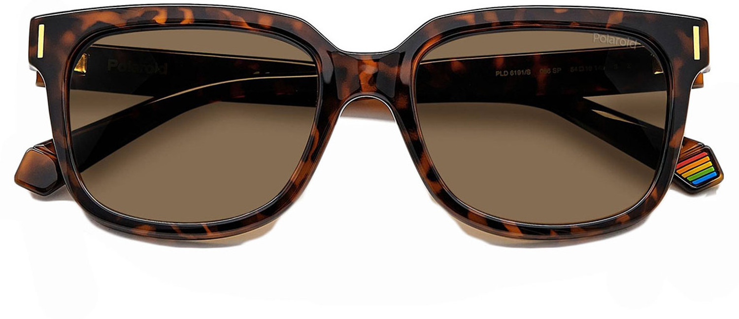 Image of POLAROID Polarized Wayfarer Sunglasses (54) (For Men & Women, Brown)