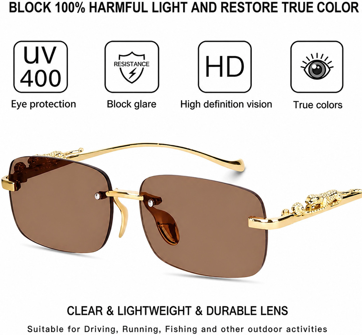 Image of GOODINA Rectangular Sunglasses