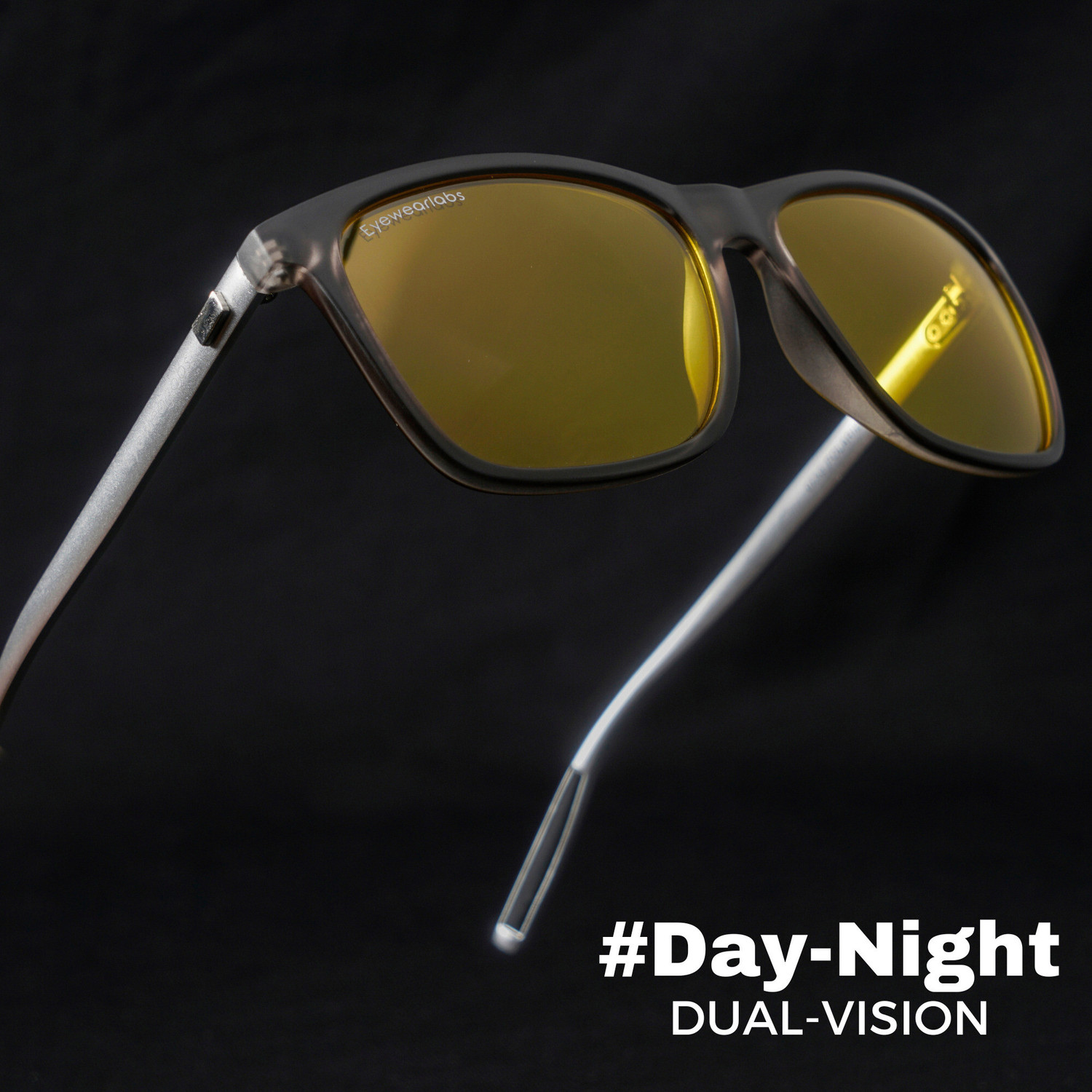 Image of Eyewearlabs Night Vision Retro Square Sunglasses (56) (For Men & Women, Yellow)