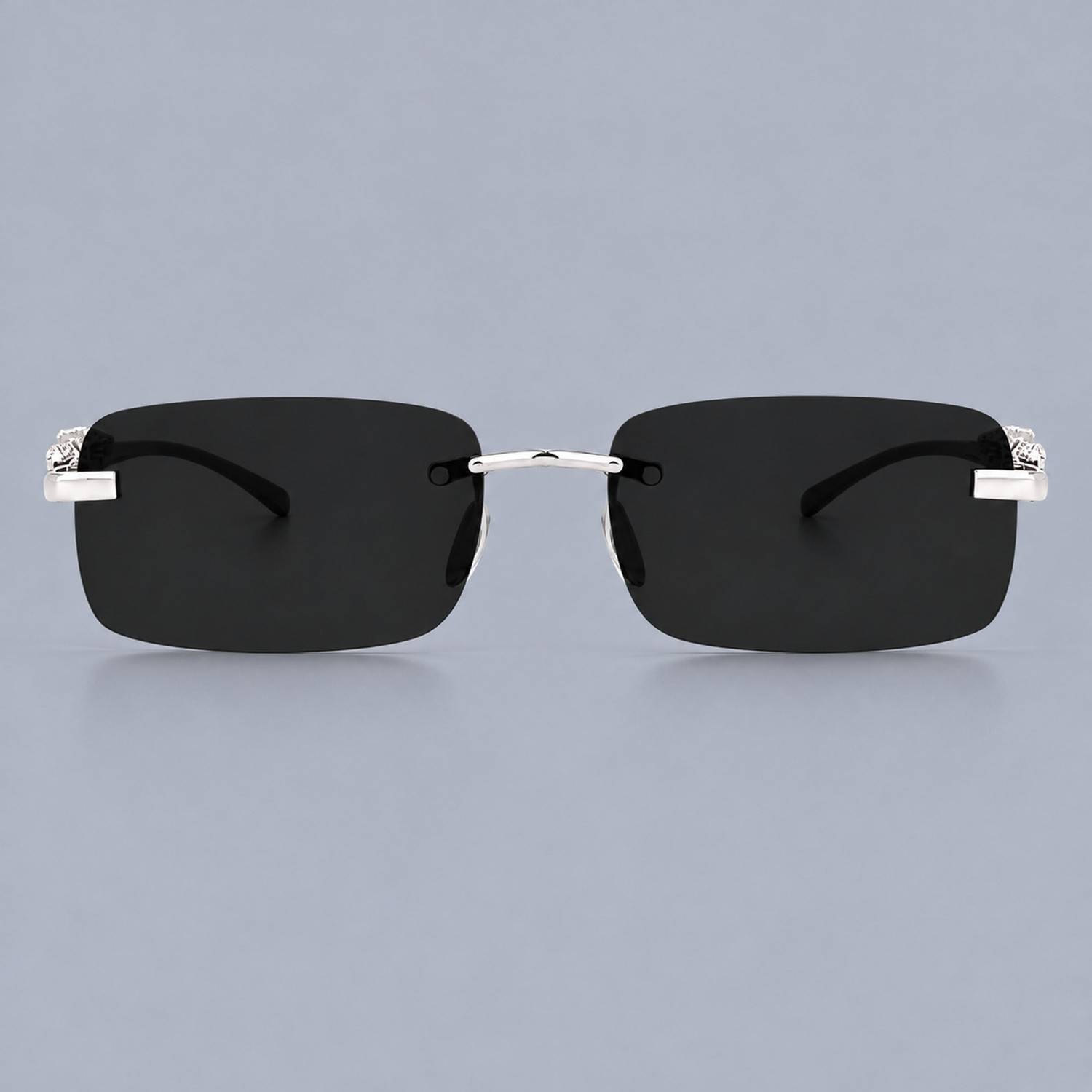 Image of Flashi UV Protection, Riding Glasses, Others Rectangular Sunglasses (Free Size) (For Men, Black)