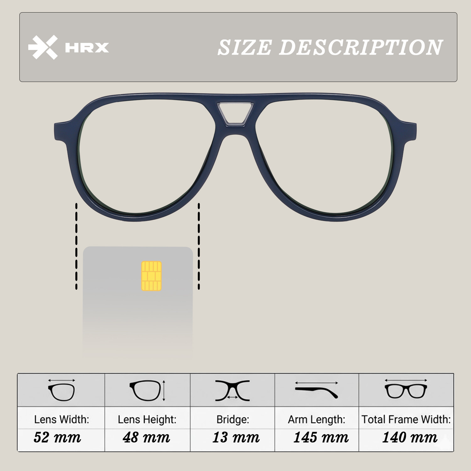 Image of HRX by Hrithik Roshan Aviator Sunglasses