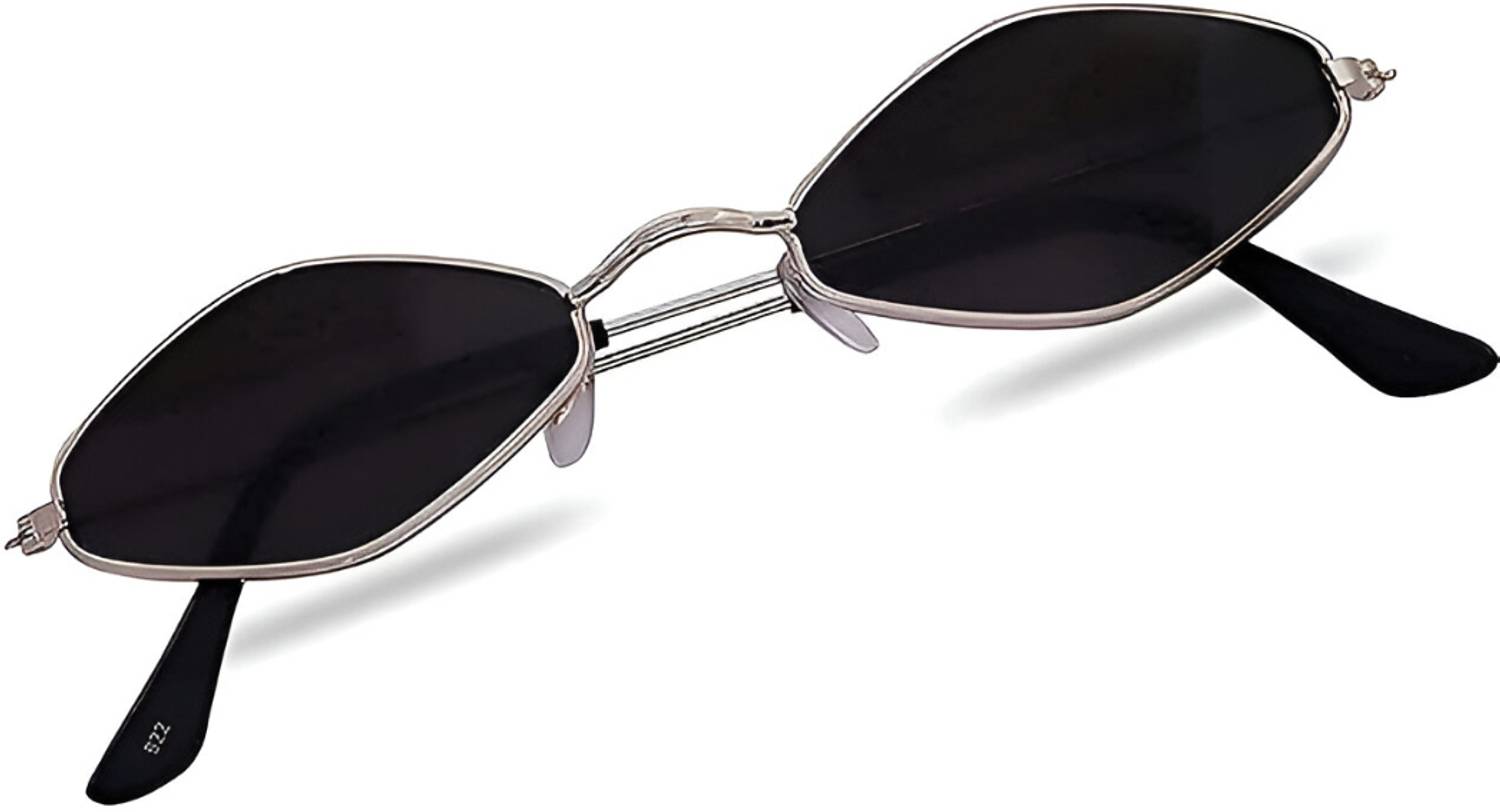 BLACK BURG Oval Sunglasses Black - Image 1