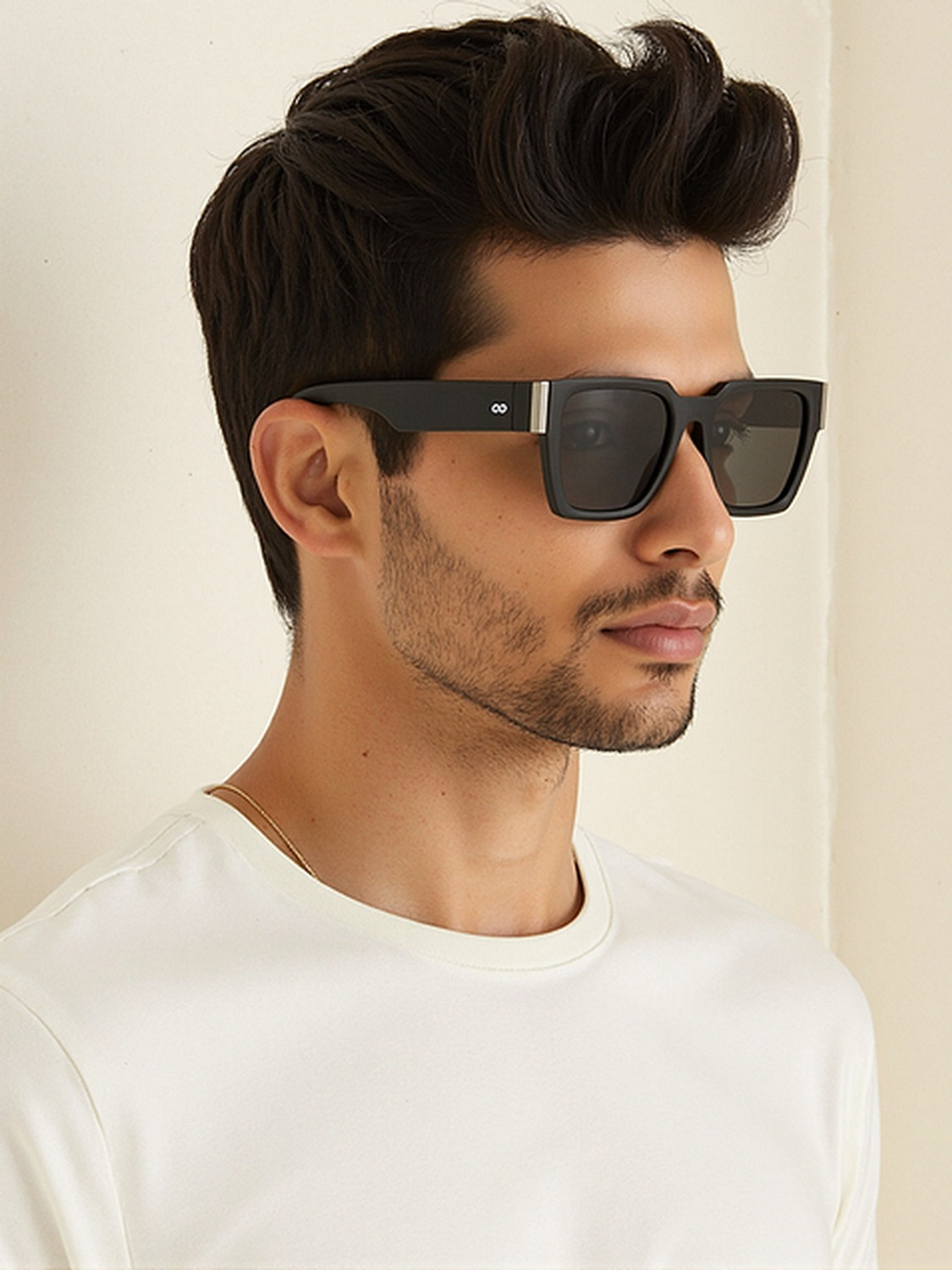 Image of VINCENT CHASE Polarized, UV Protection Wayfarer Sunglasses (52) (For Men & Women, Grey)