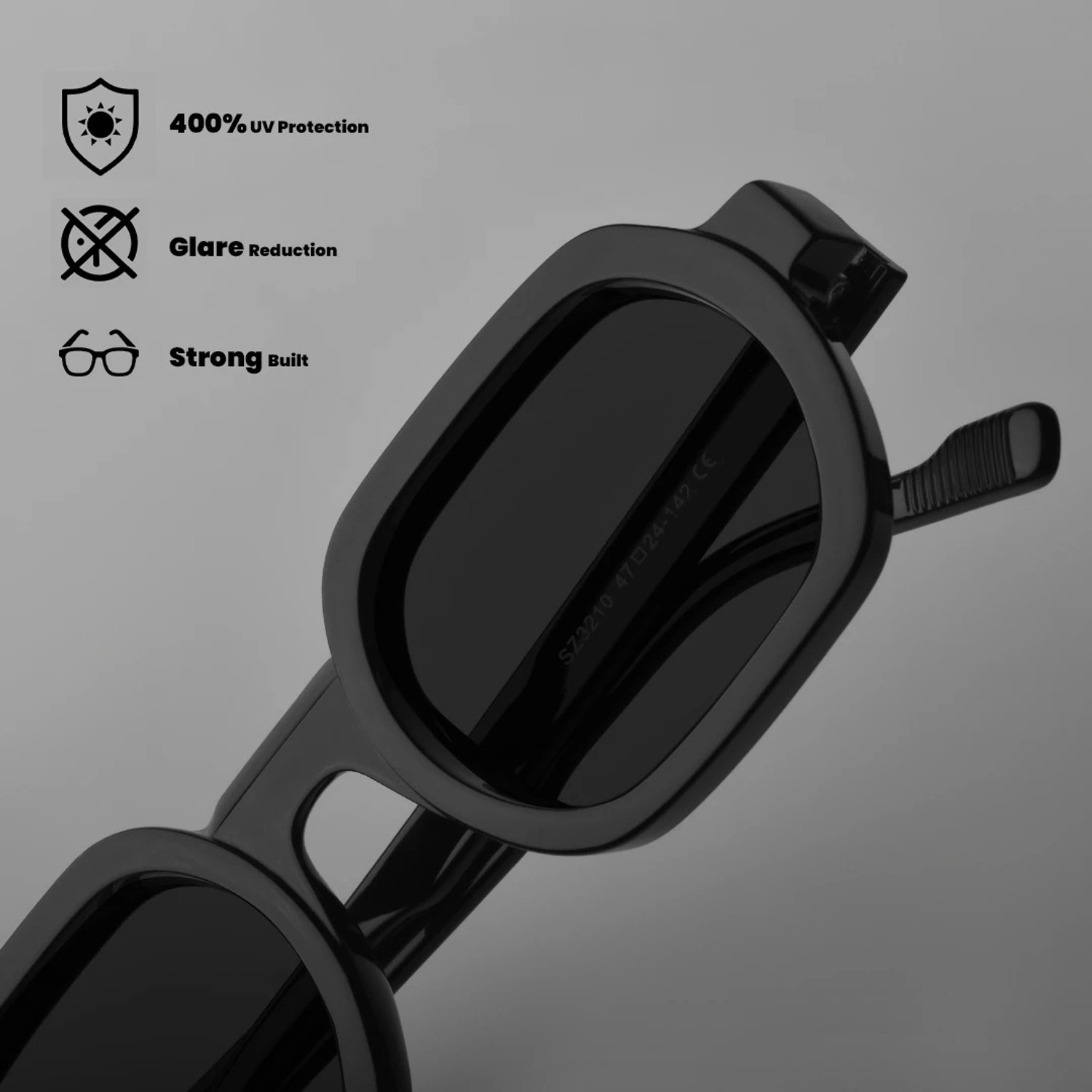 Image of SAM AND MARSHALL Retro Square Sunglasses