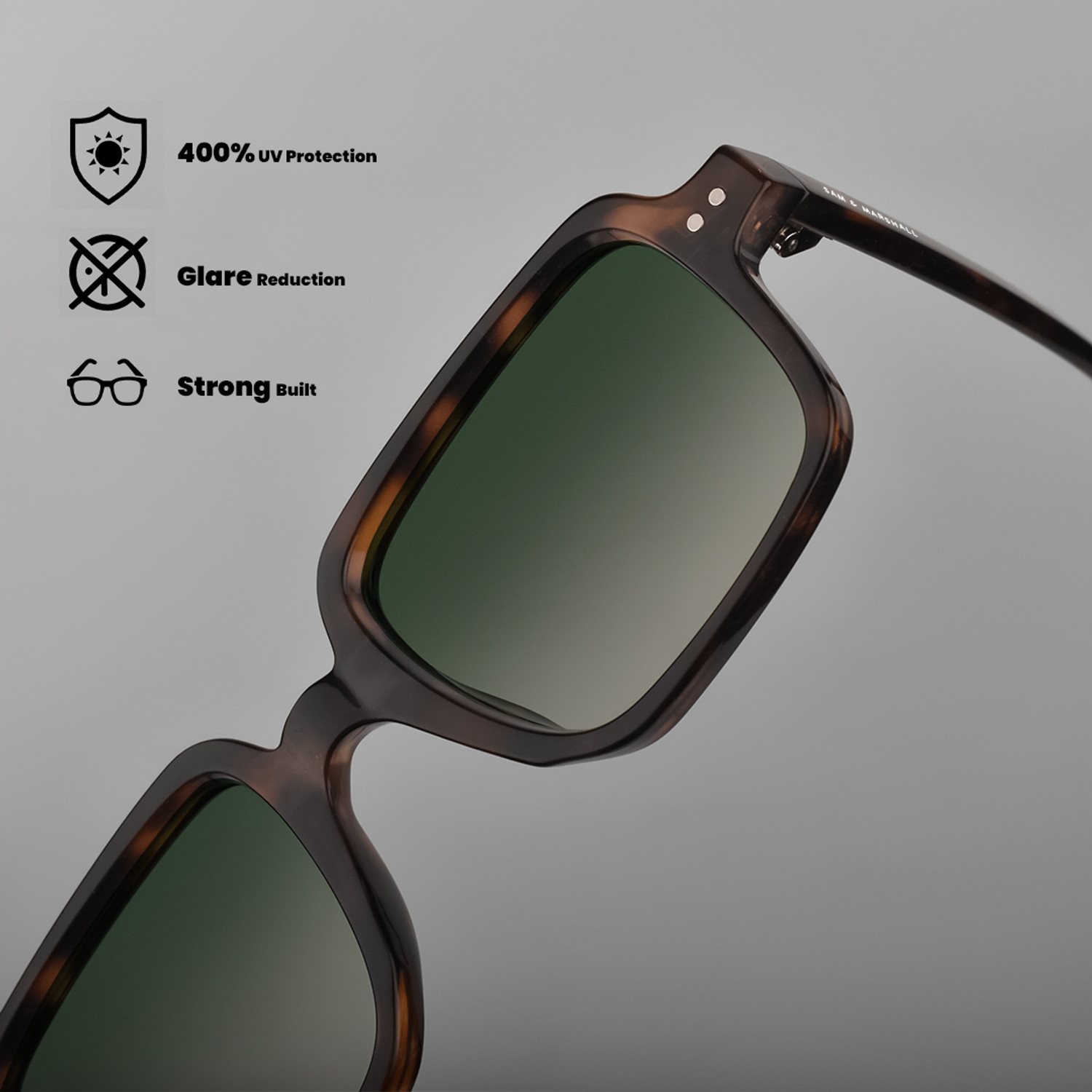 Image of SAM AND MARSHALL Rectangular Sunglasses