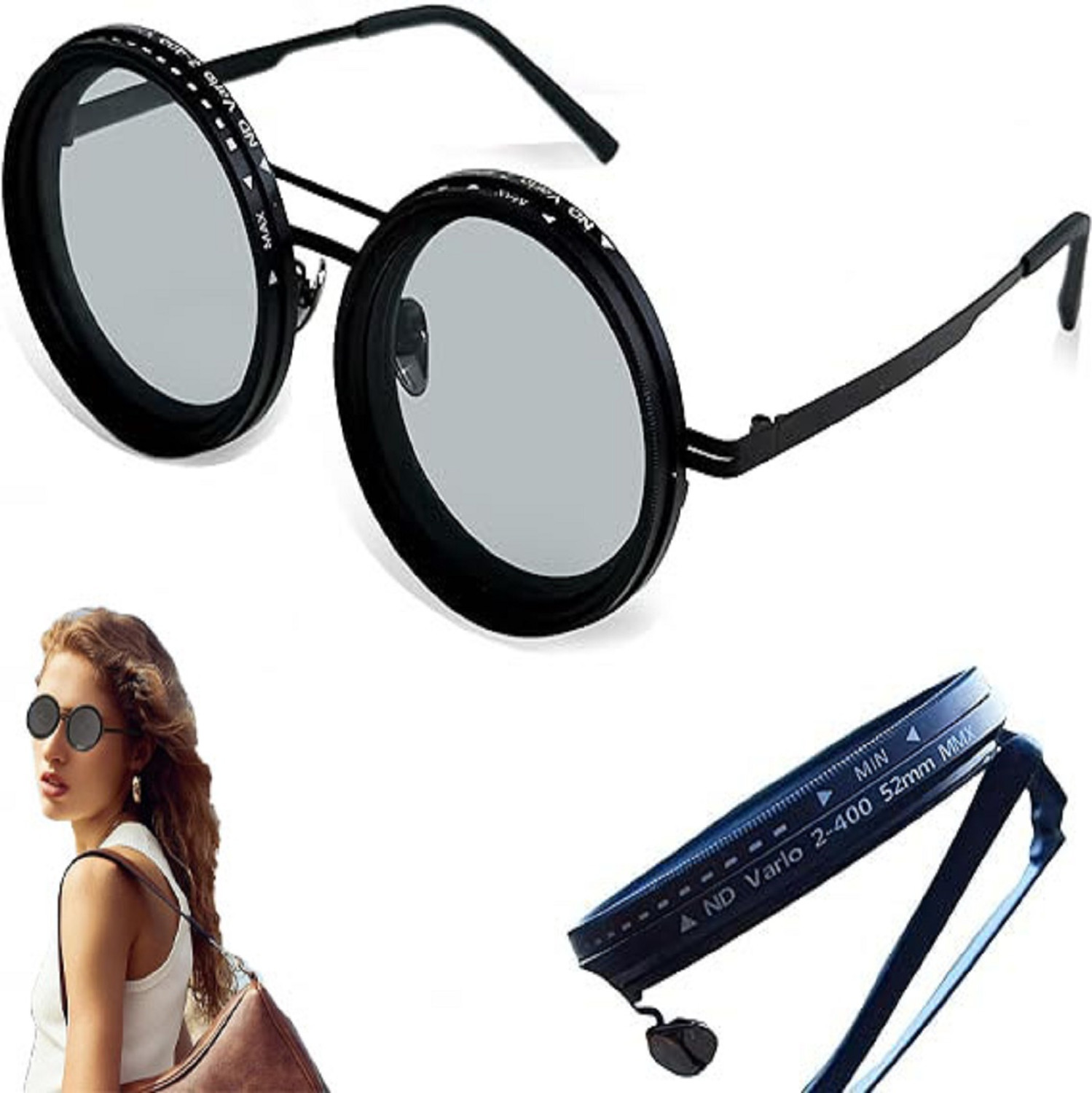 Image of Abhsant Round Sunglasses