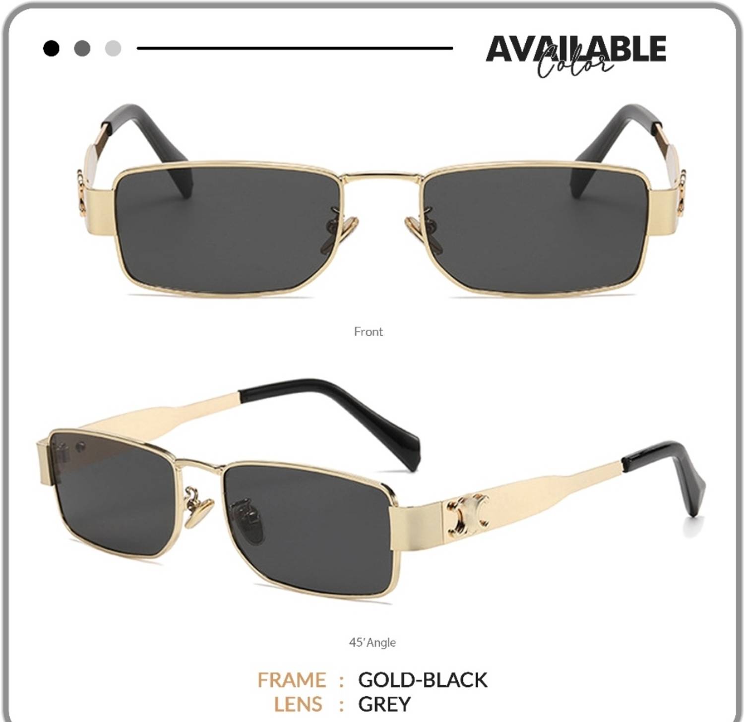 Zeemork Rectangular Sunglasses - Image 3