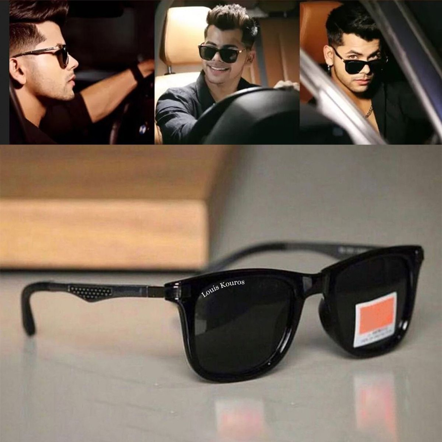 Image of LOUIS KOUROS Wayfarer Sunglasses