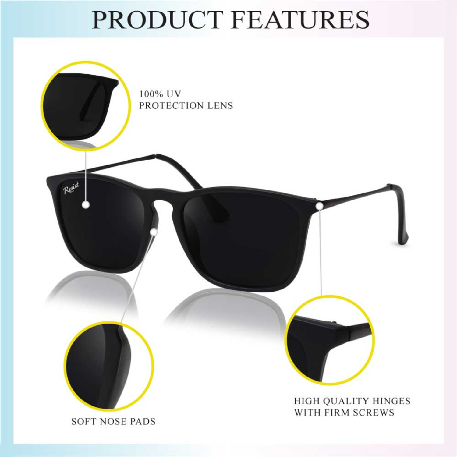 Image of RESIST EYEWEAR Wayfarer Sunglasses