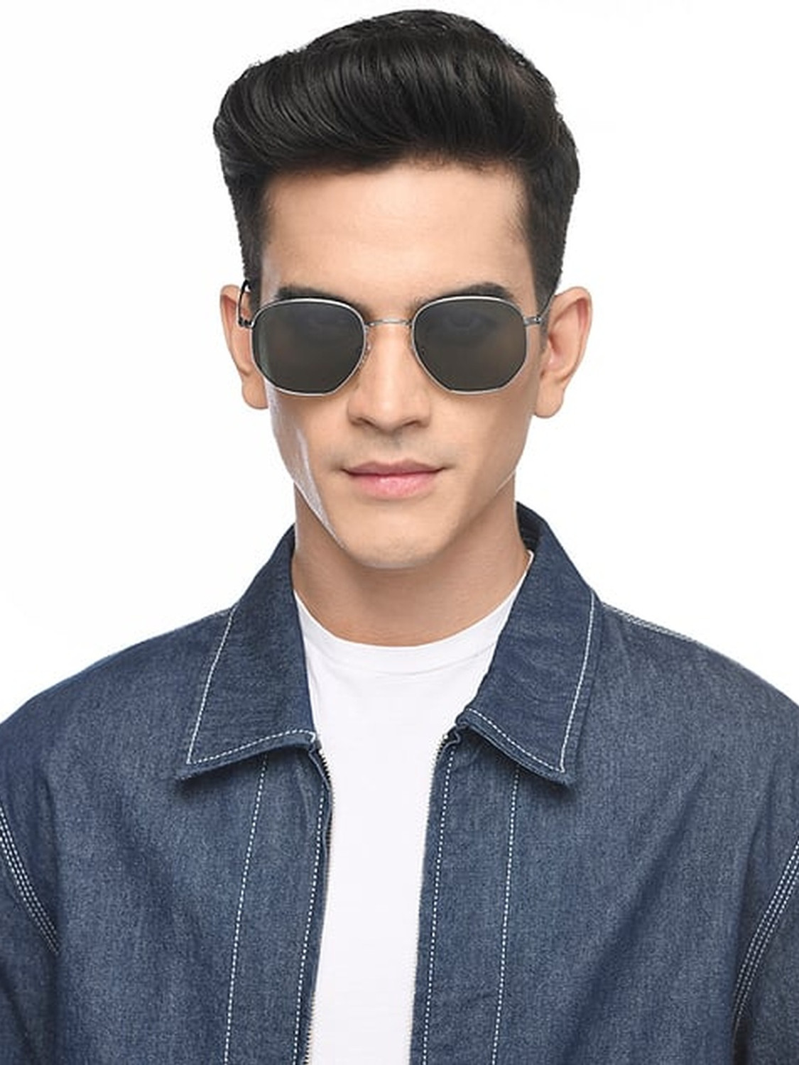 Image of VINCENT CHASE by Lenskart Round Sunglasses