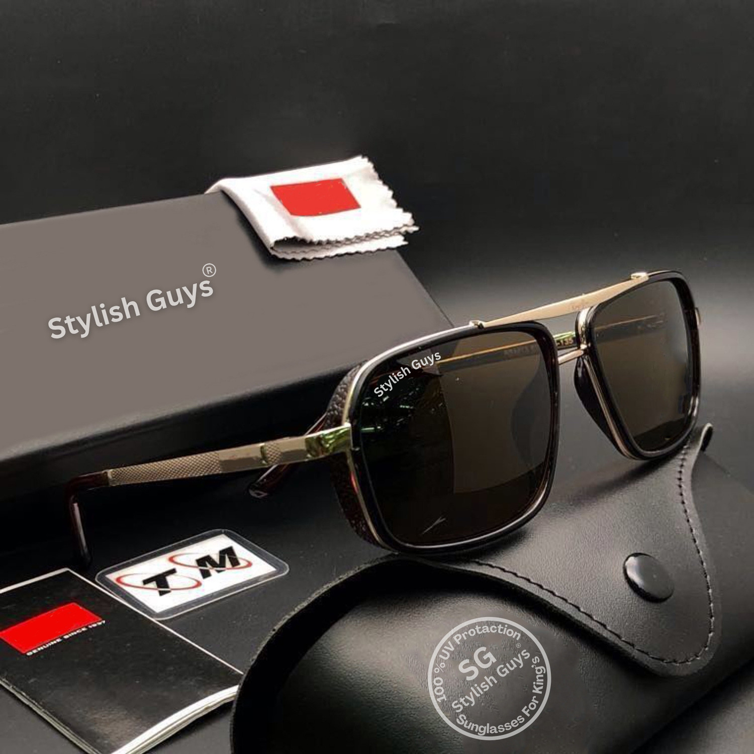 Image of STYLISH GUYS Aviator Sunglasses