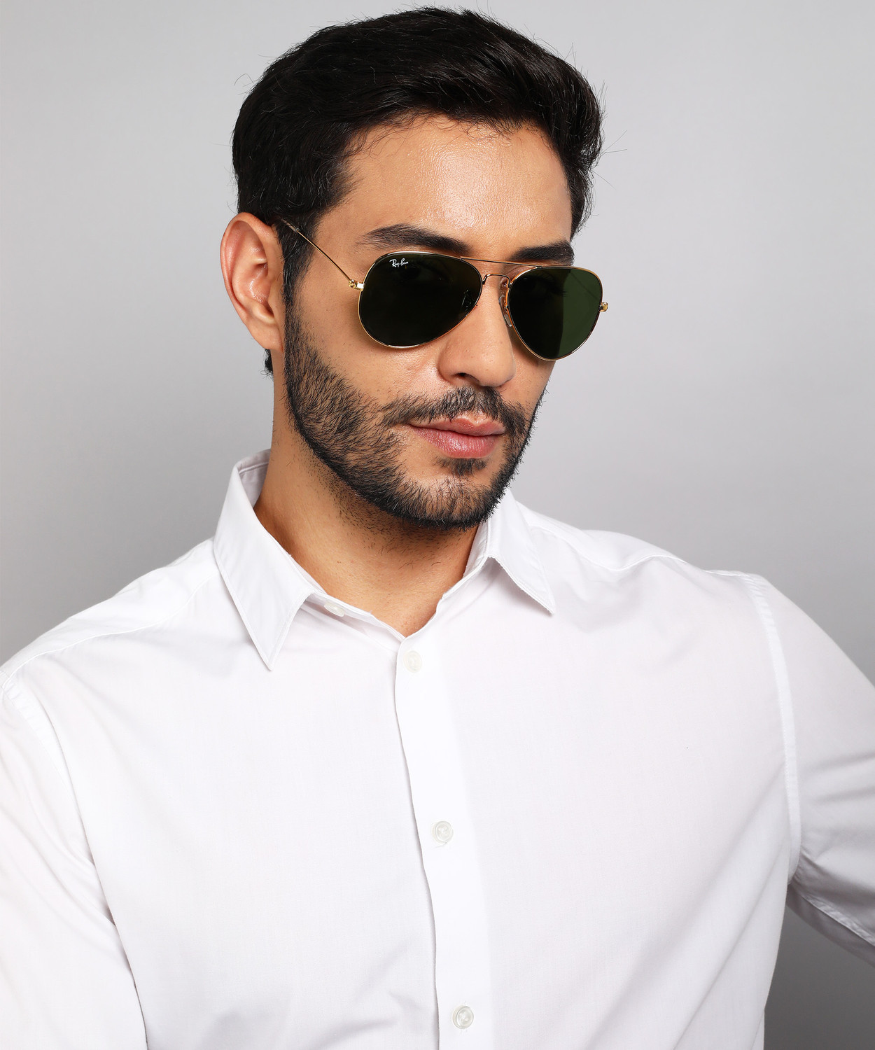 Image of Ray-Ban UV Protection Spectacle Sunglasses (58) (For Men & Women, Green)