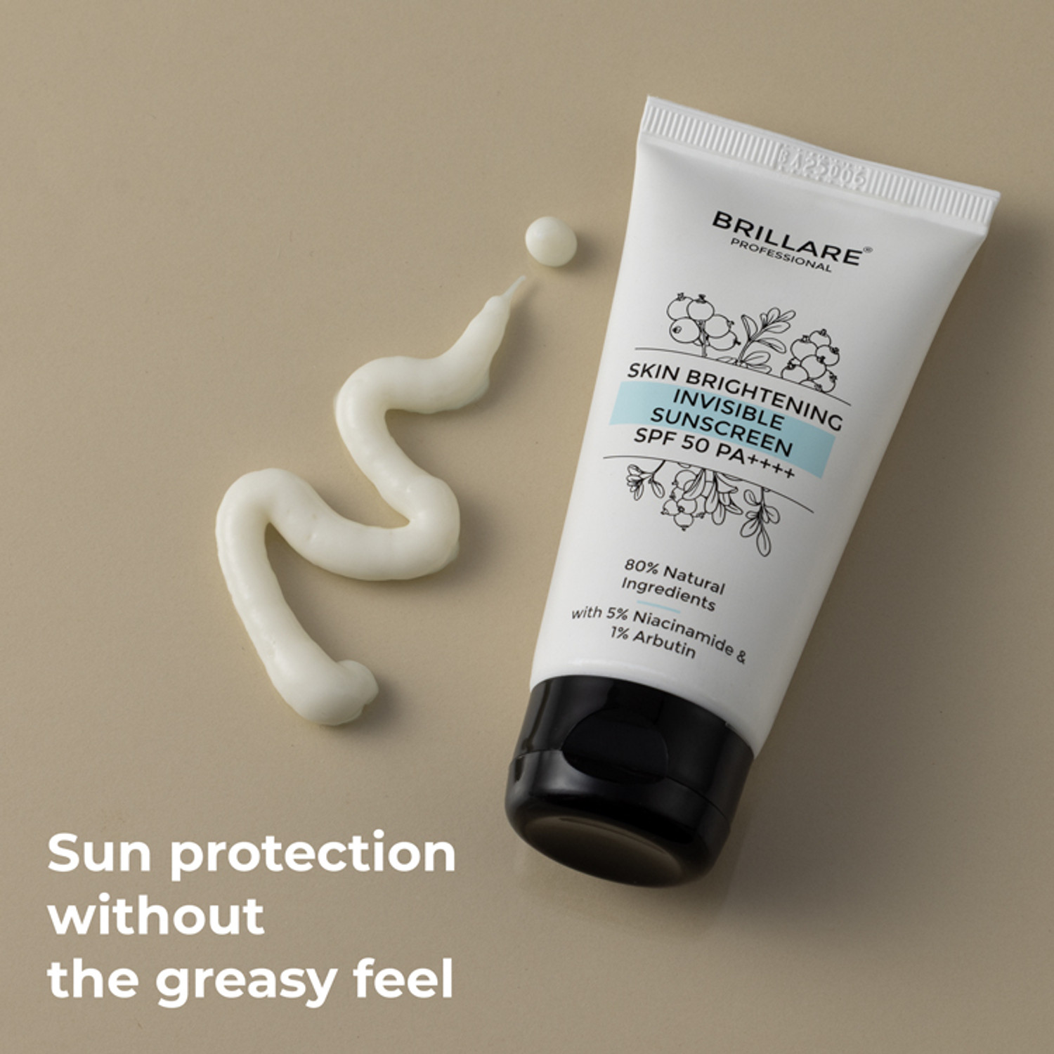 Image of BRILLARE Sunscreen - SPF 50 PA+++ Skin Brightening Sunscreen With Niacinamide, Safe from UVA & UVB