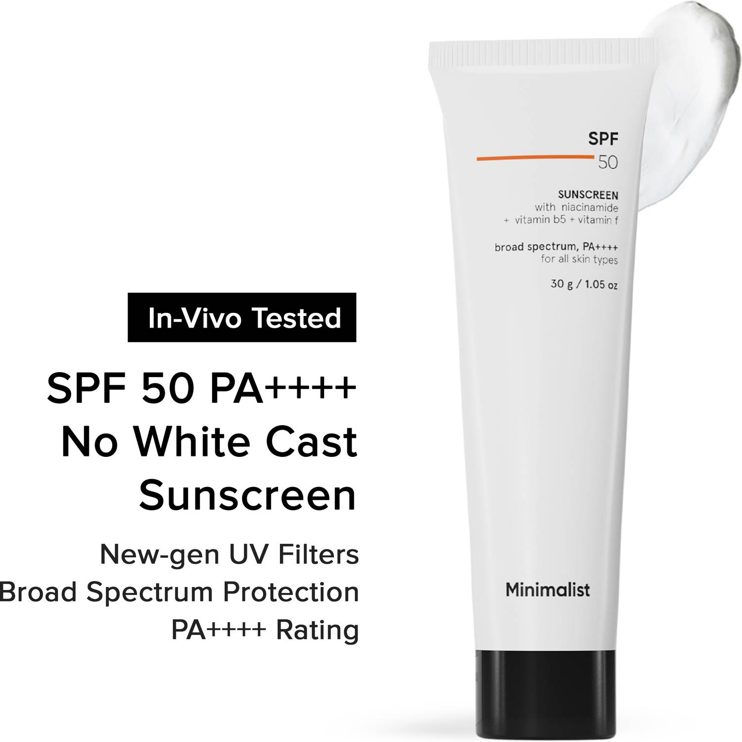 Minimalist SPF 50 PA++++ Lightweight Niacinamide Sunscreen