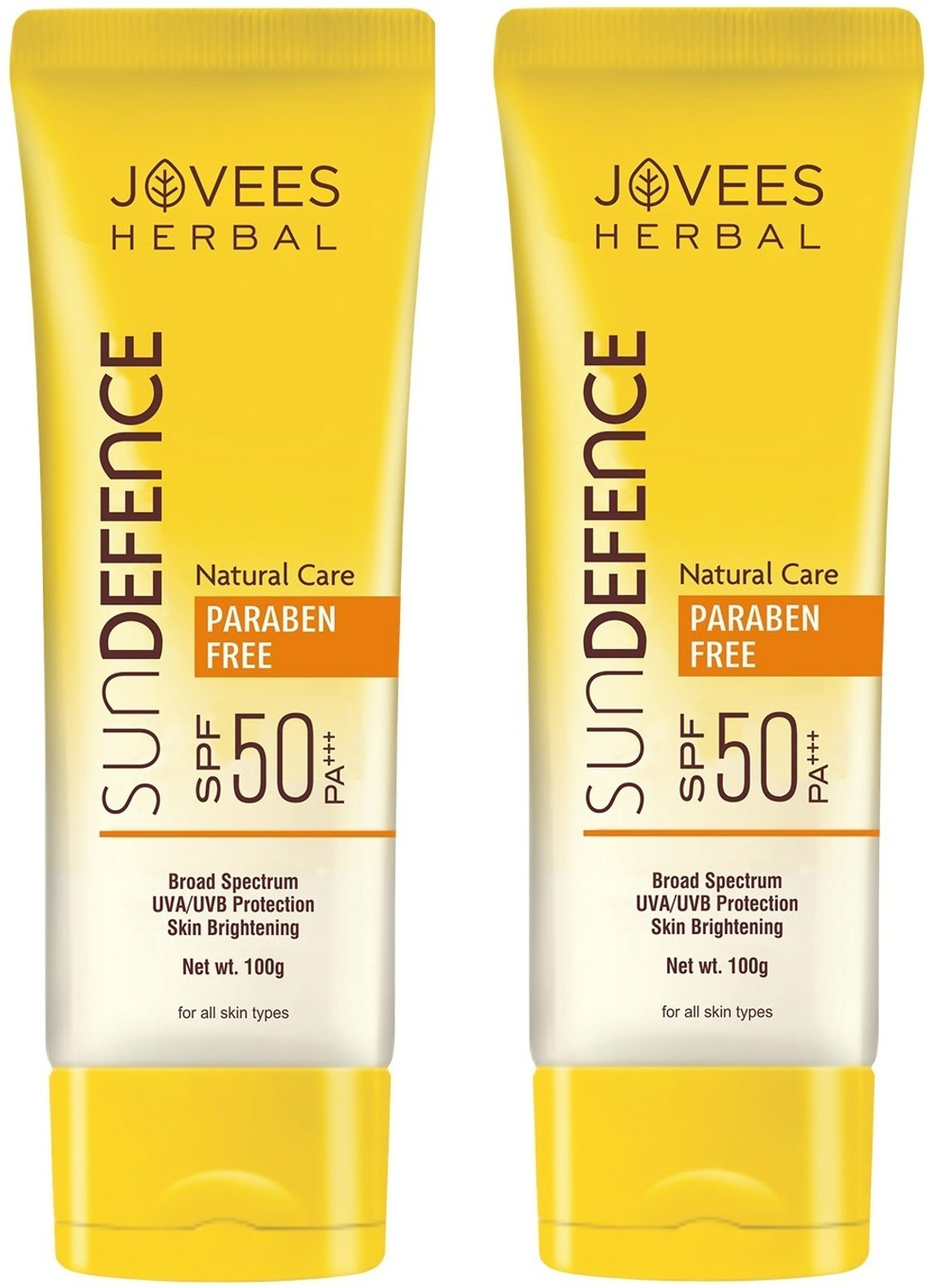 Image of JOVEES Sunscreen - SPF 50 PA+++ Sun Defence Cream SPF 50 Sunscreen| For All Skin Type | UVA & UVB Protection