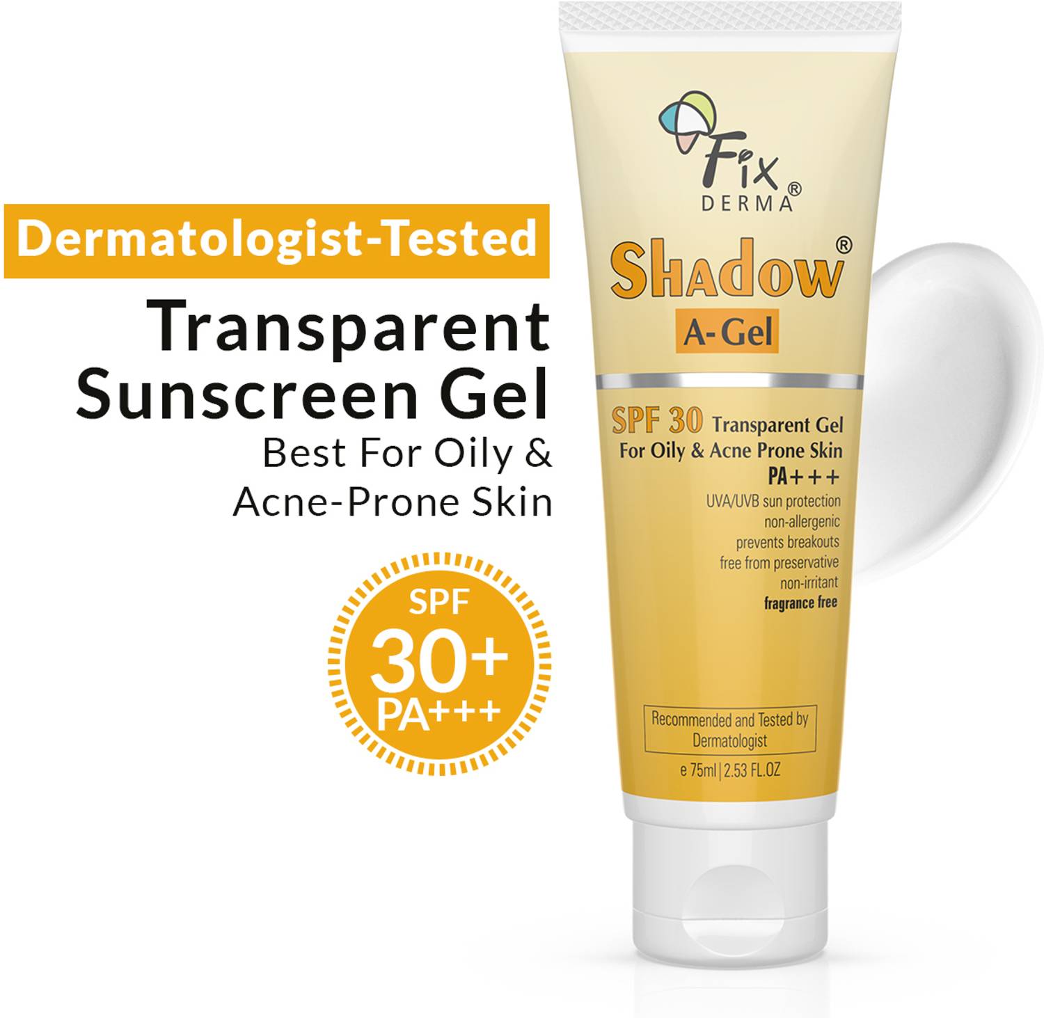 Fixderma Sunscreen - SPF 30 PA+++ Shadow Sunscreen SPF 30 PA+++ A