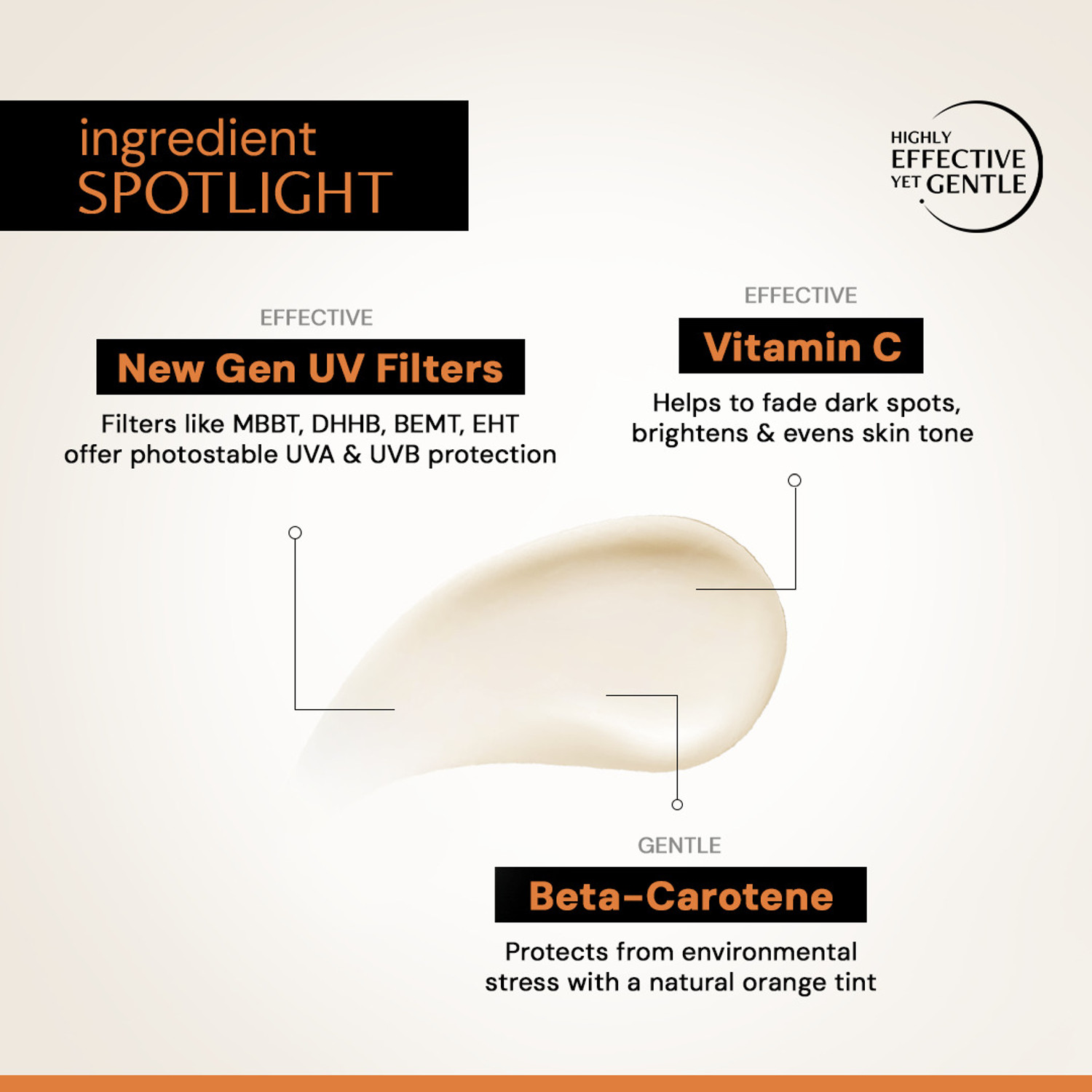 Image of Deconstruct Sunscreen - SPF 50 PA++++ 5% Vitamin C Gel Sunscreen Brightens New Gen Oily Skin For Men & Women