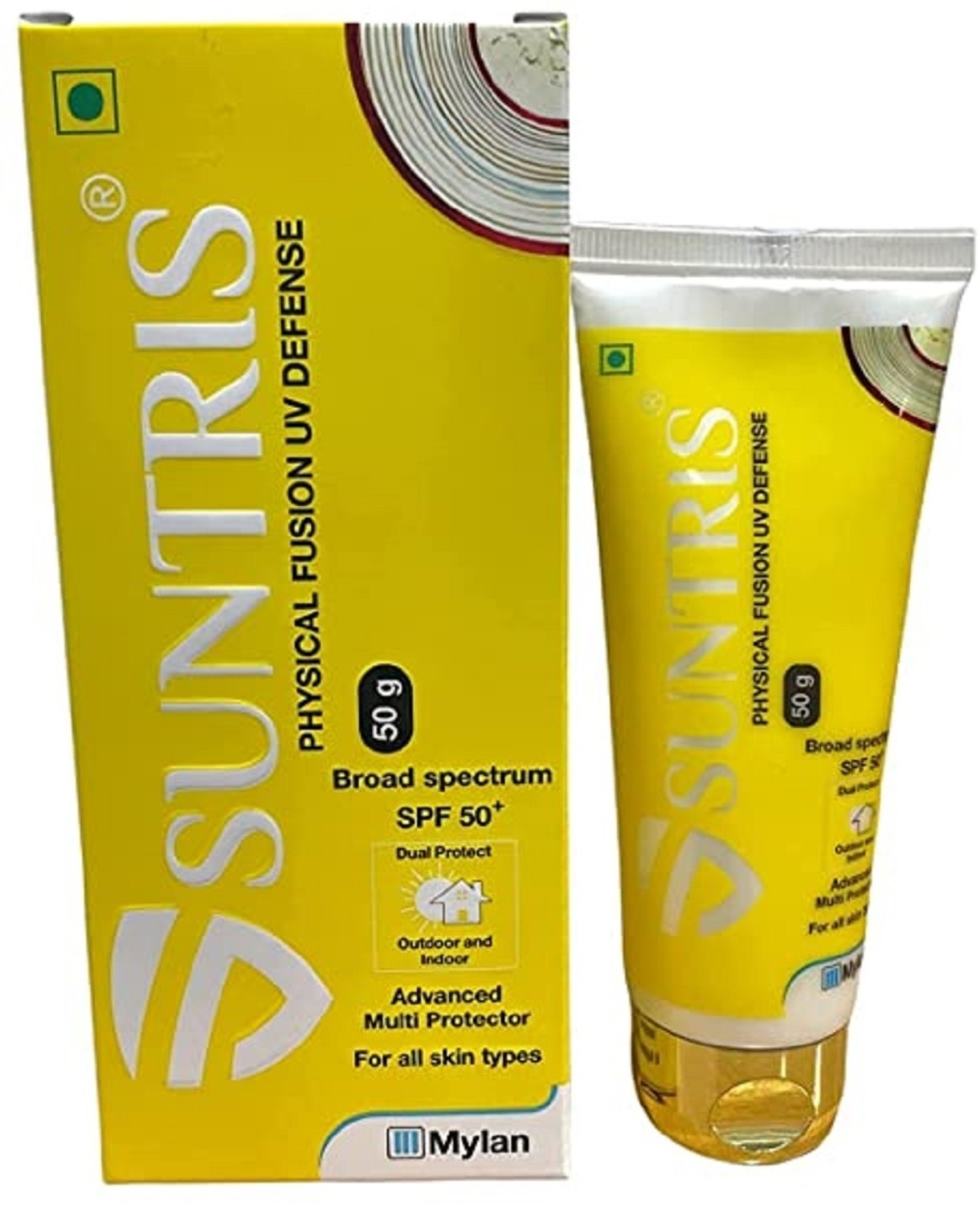 Image of Suntris Sunscreen - SPF 50 PA+++ Physical Fusion UV Defense