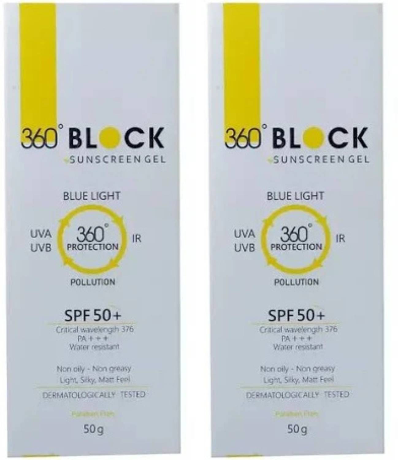 360 Block Sunscreen - SPF 50 PA+++ 360° Block Sunscreen Gel