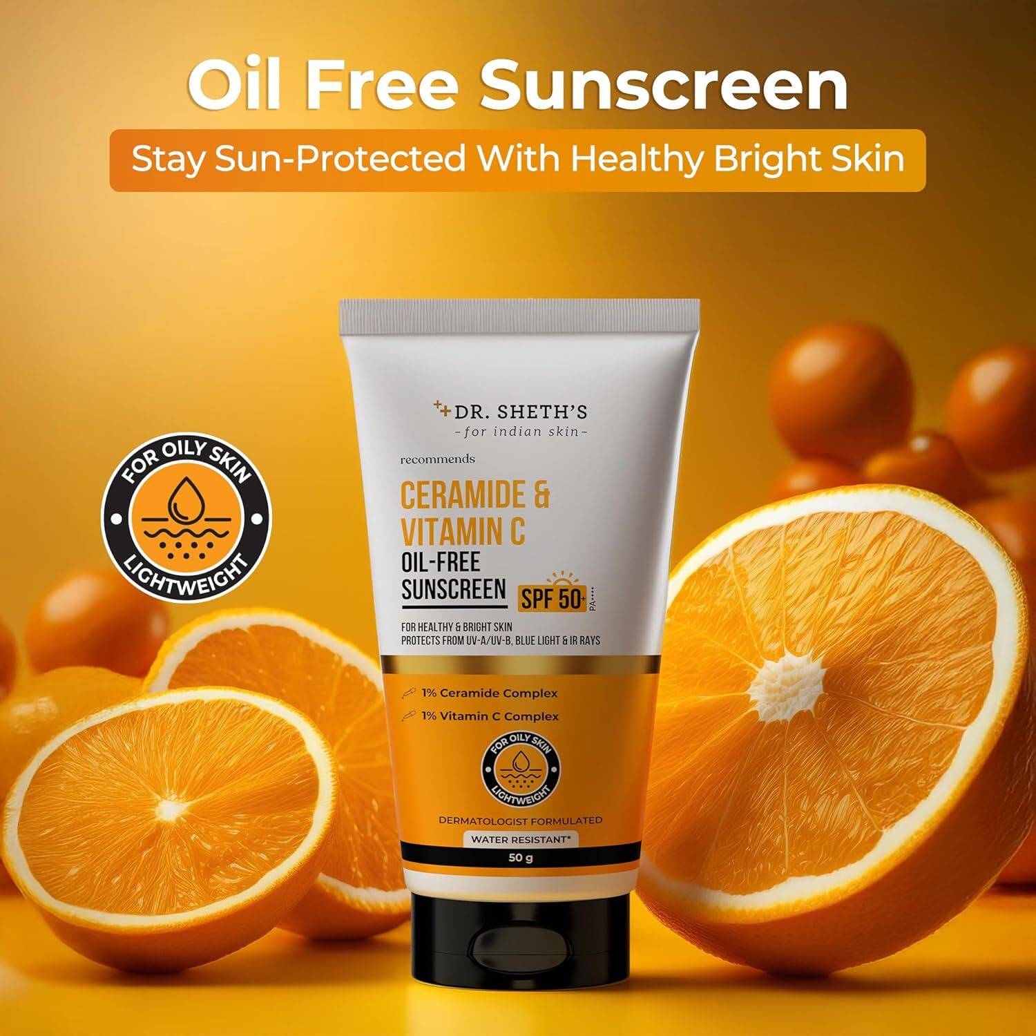 Dr. Sheth’s Oil-Free Duo Ceramide & Vitamin C Moisturizer 50g - Image 3