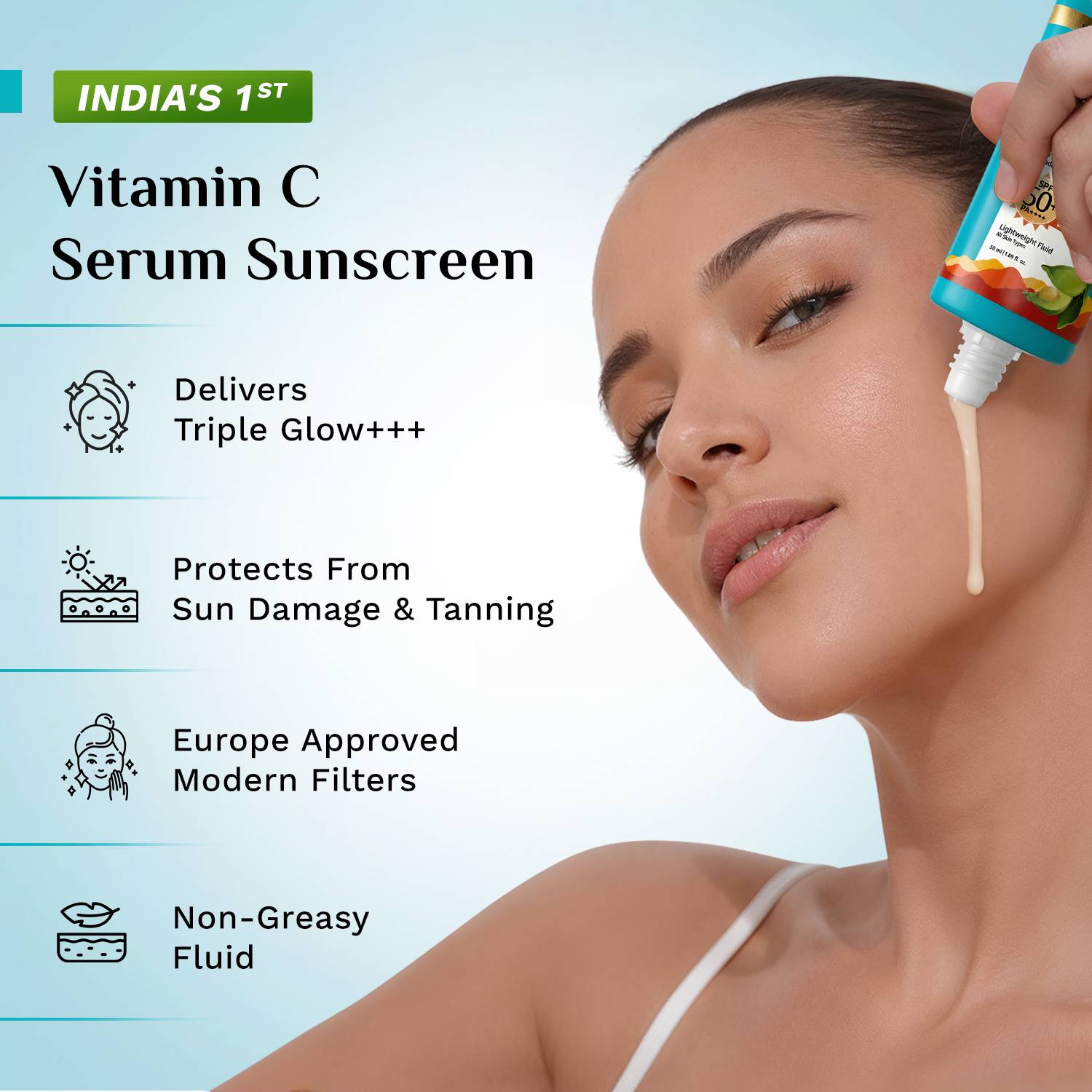 Pilgrim Sunscreen SPF 50+ PA++++ 50ml - Image 3