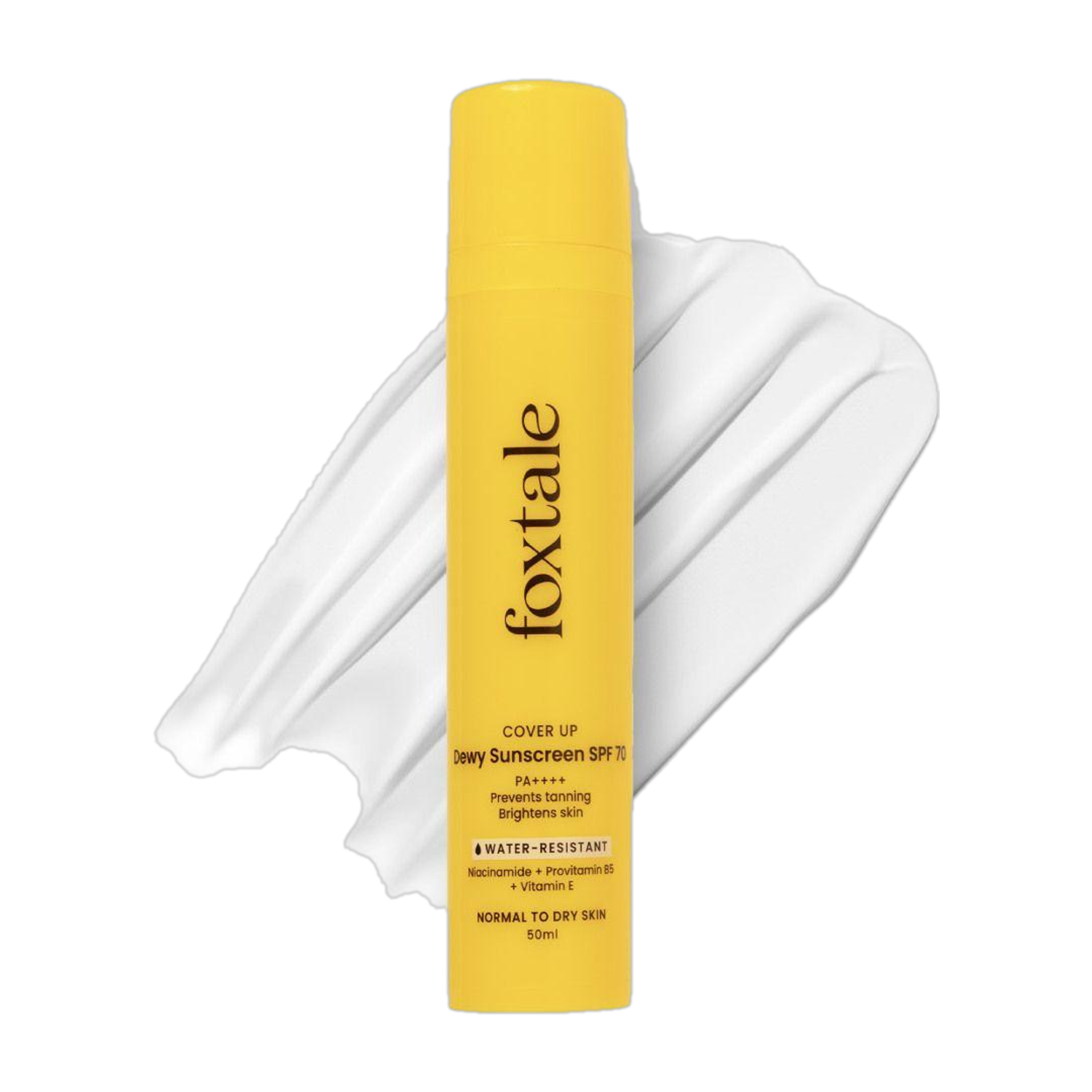 Foxtale Sunscreen SPF 70 PA++++ Dewy with Niacinamide 50ml - Image 1