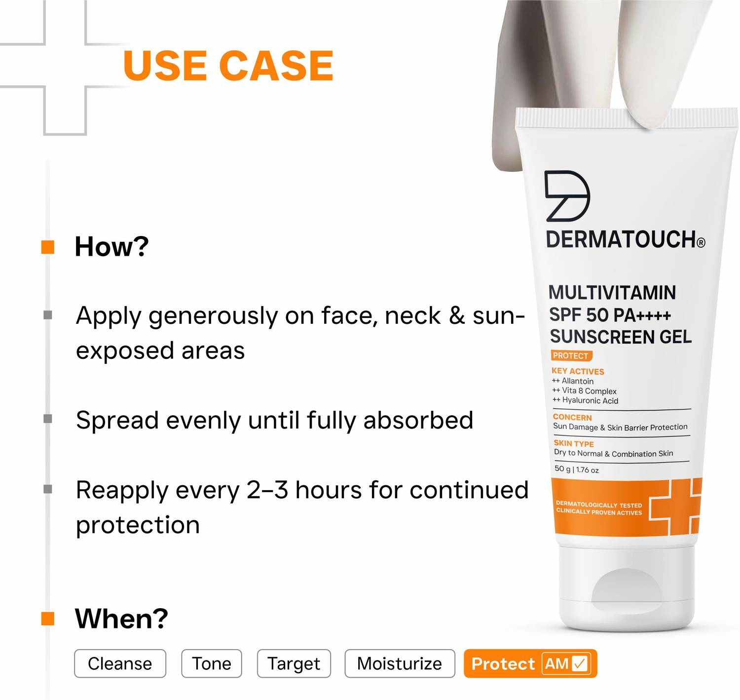 Dermatouch Sunscreen SPF 50 PA++++ 50g - Image 4
