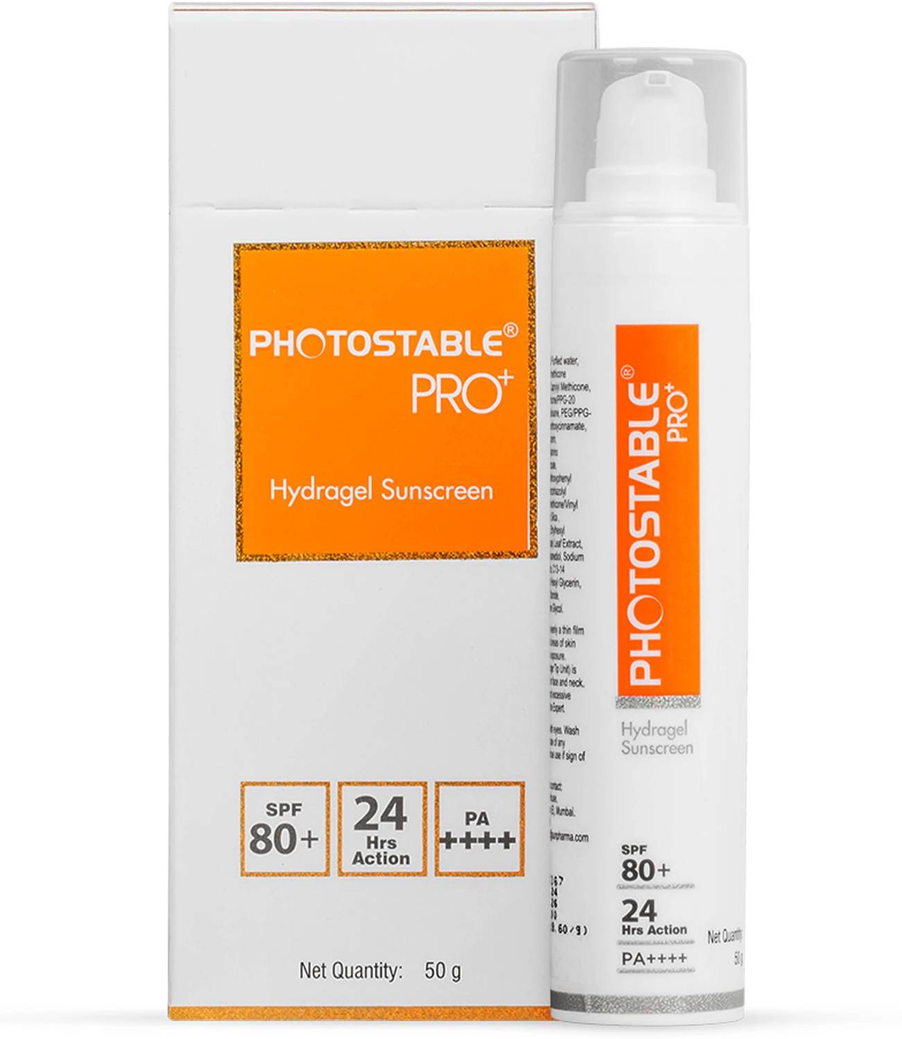 Photostable Sunscreen Gel SPF 80+ PA++++