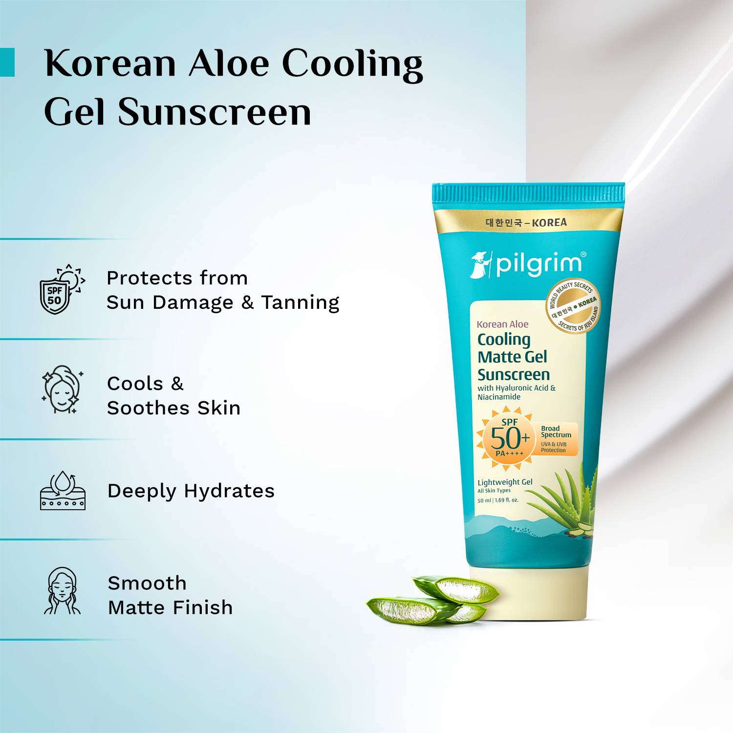Pilgrim Sunscreen SPF 50+ PA++++ 50ml - Image 2